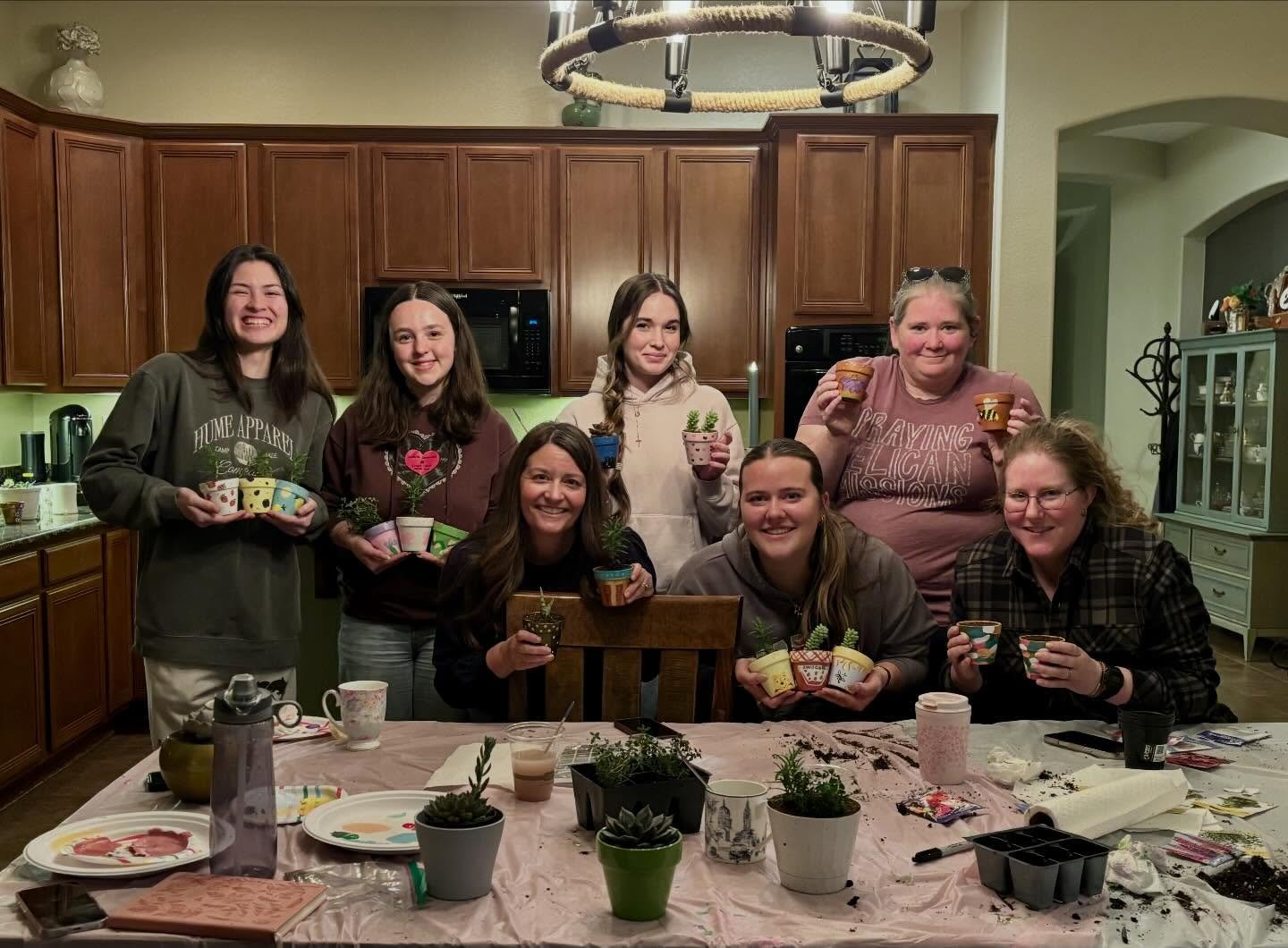 Our high school girls life group got their hands dirty Wednesday night, literally