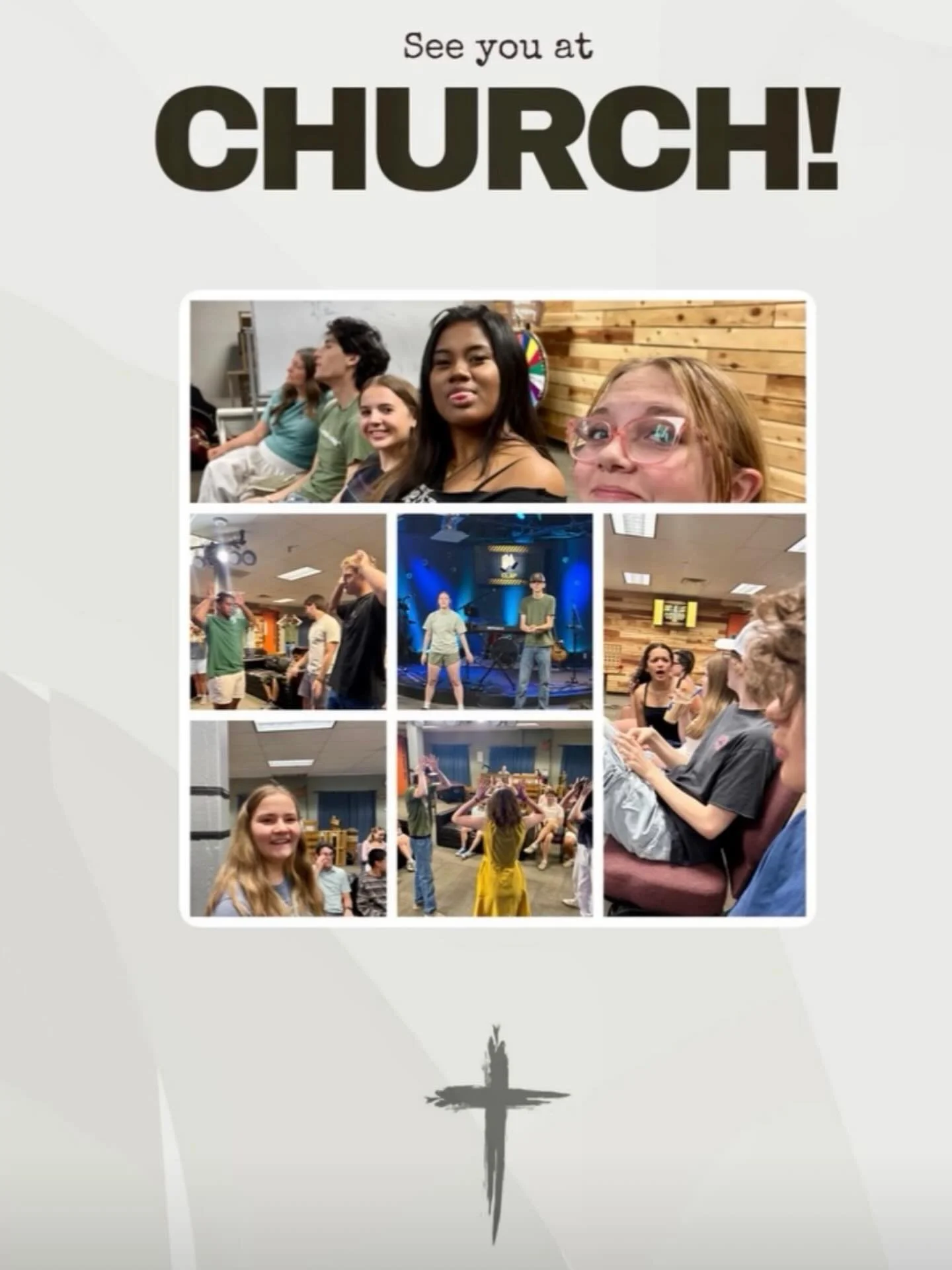 MS 9am, HS 10:45am, HSLG 5pm