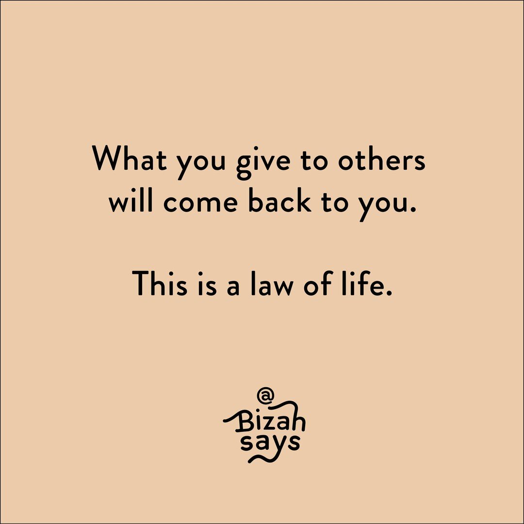 A law worth abiding by. :)

#bizah #wwbd? #bizahstories #bizahsays #namastepublishing #namastebooks #mindfulness #quotes #inspirationalquotes #lifelessons