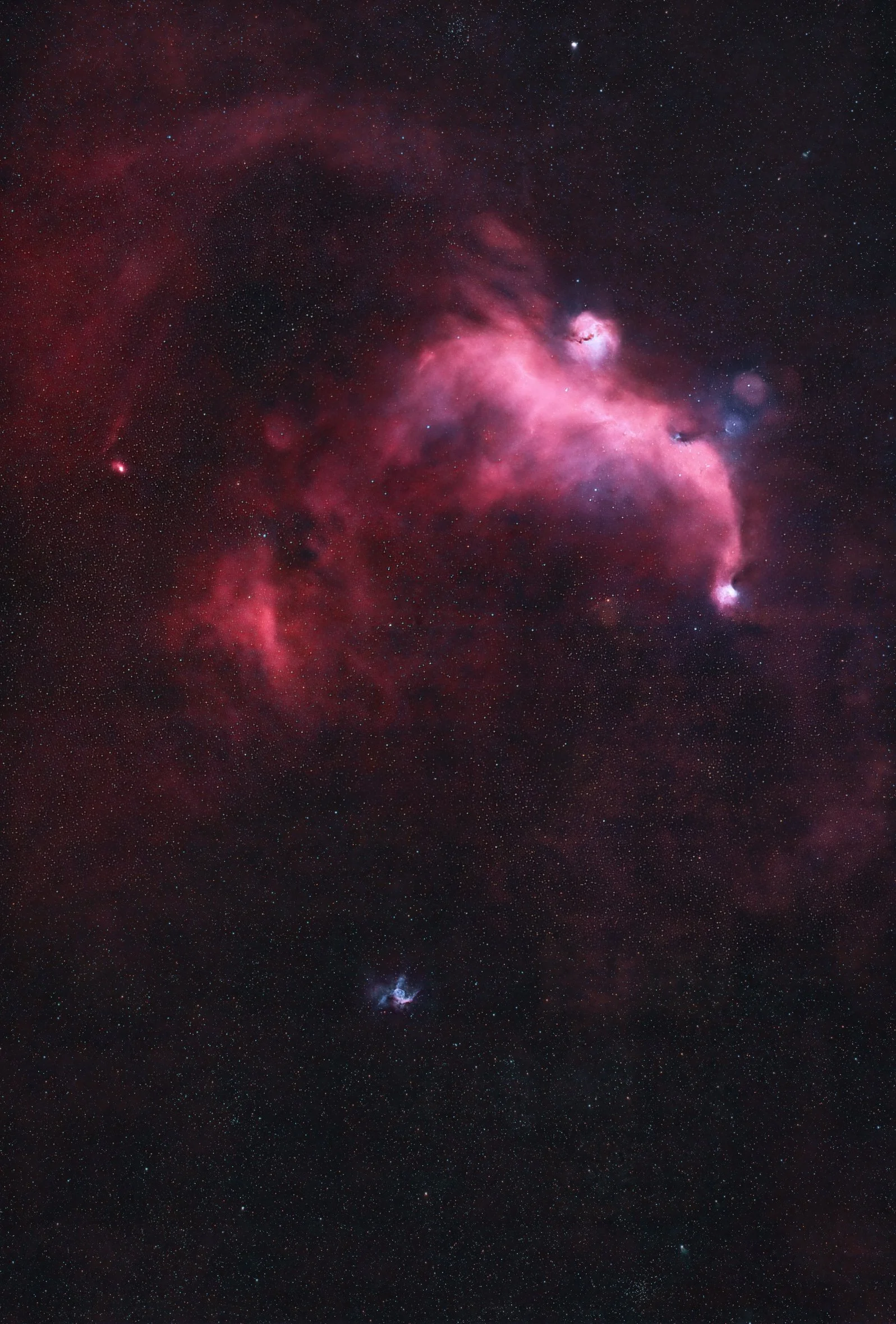 Seagull & Thor's Helmet Nebula