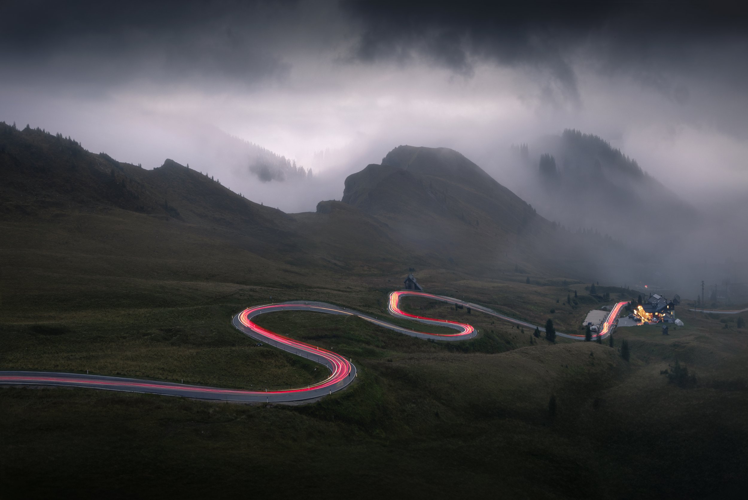 Car Trails At Passo Giau web.jpg