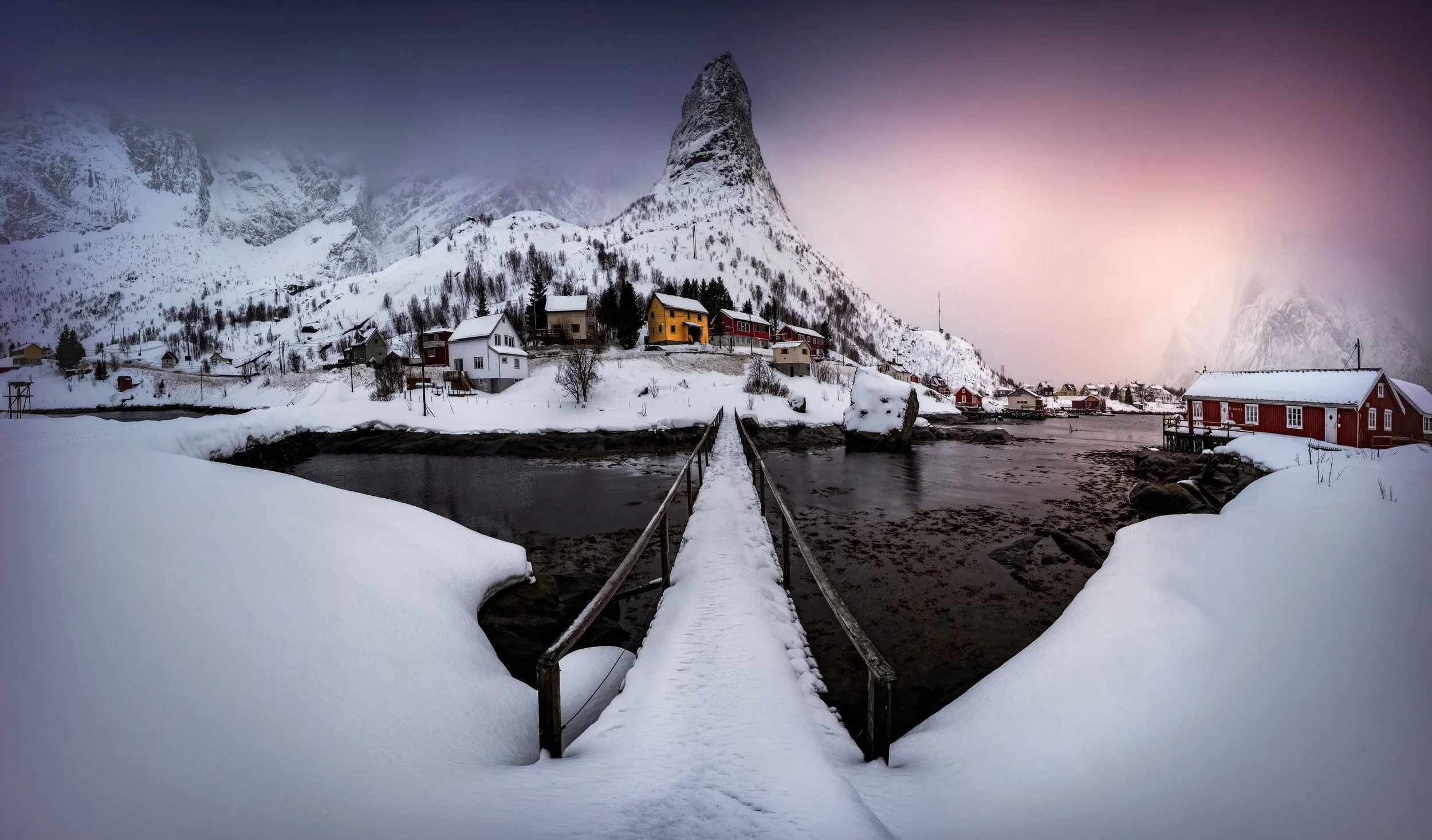Panorama At Reine Wooden Bridge web.jpg