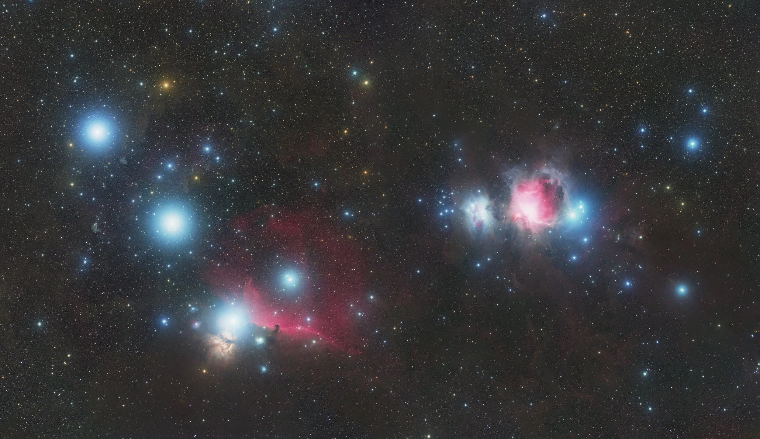 Orion with horsehead nebula Panorama 