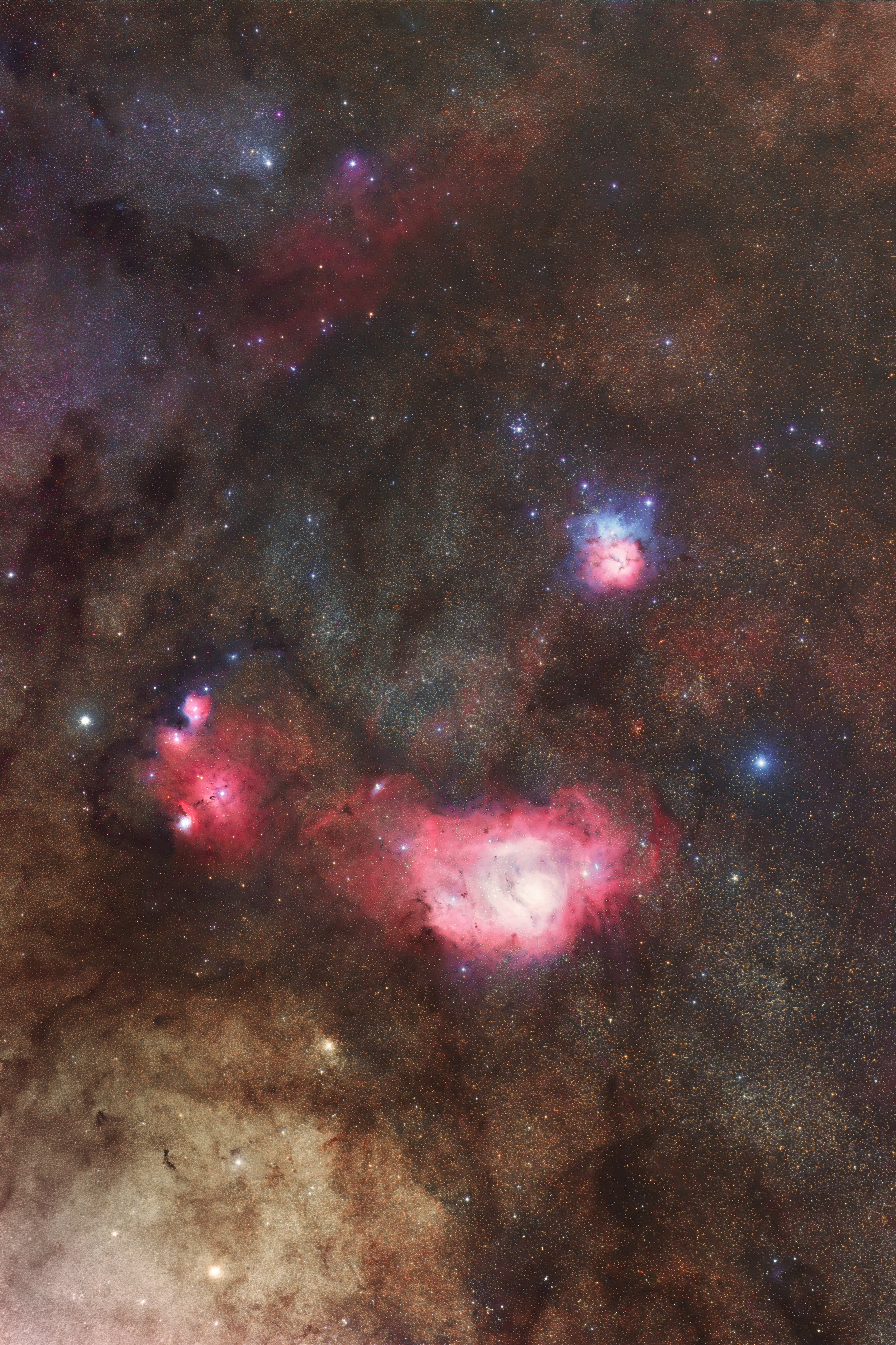 Trifid & Lagoon Nebulae