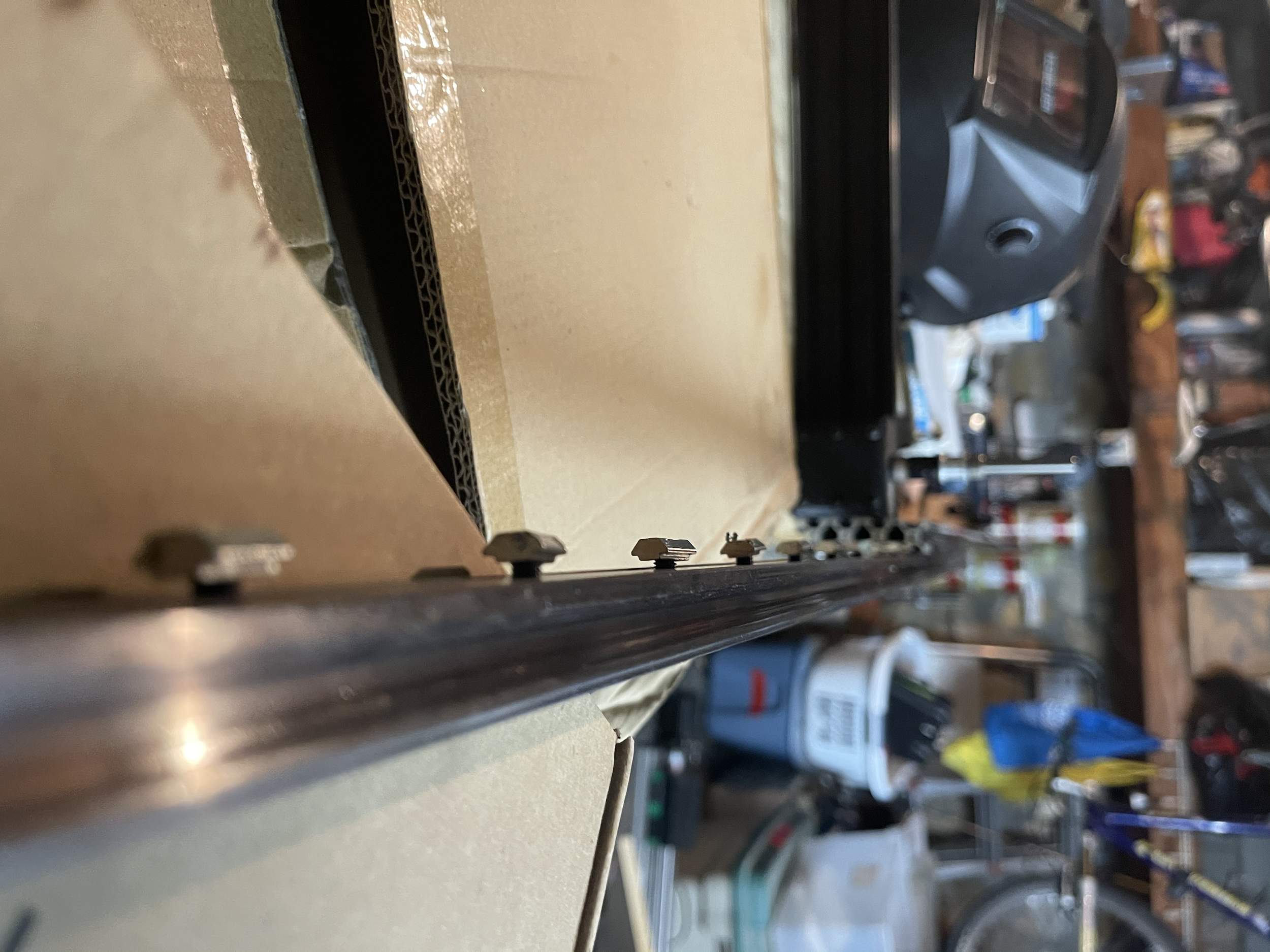 Need to insert ever t nut perfectly or the rails seizes up
