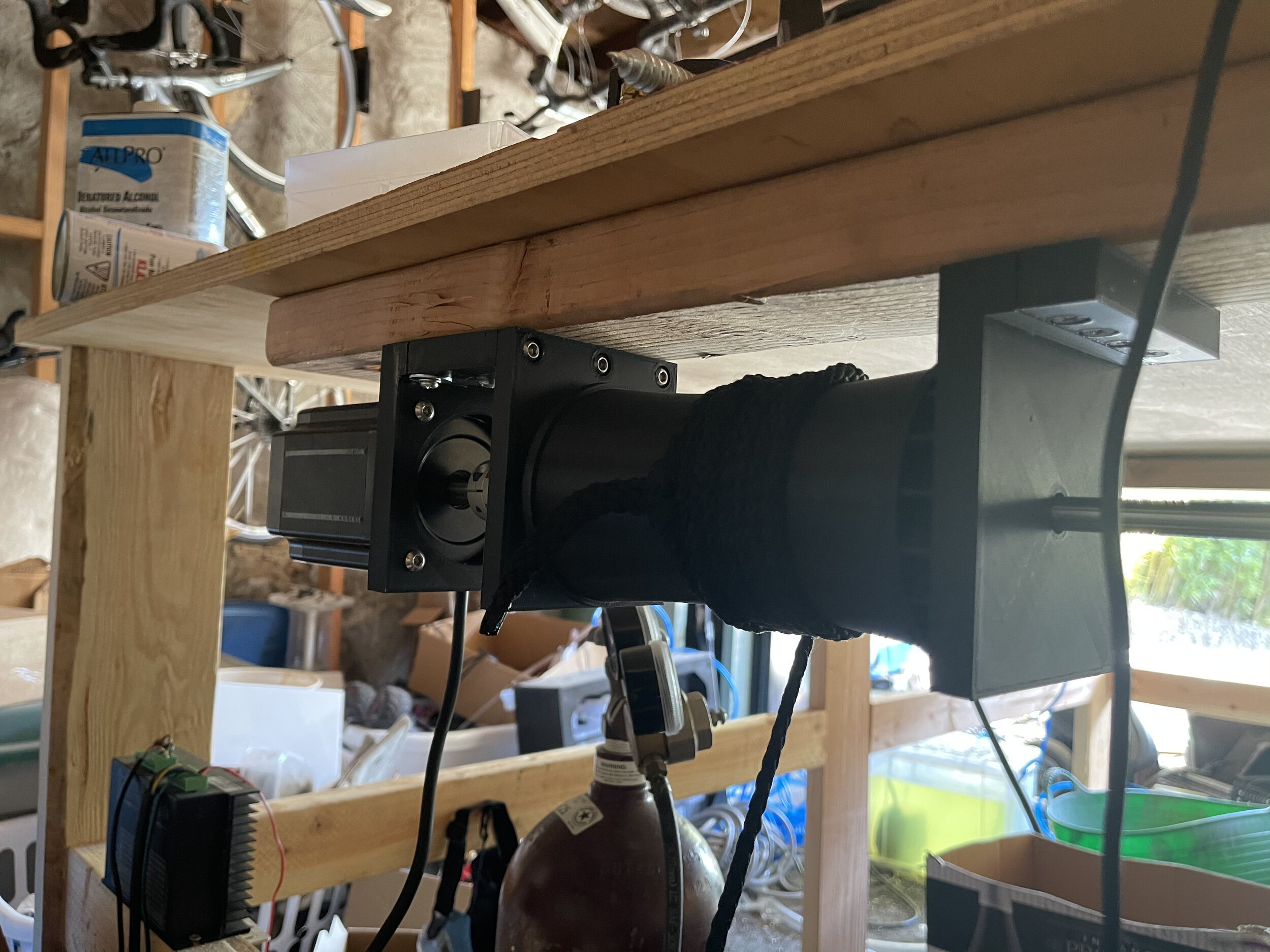 Front View of finished spool, the ratcheting teeth are to the left.