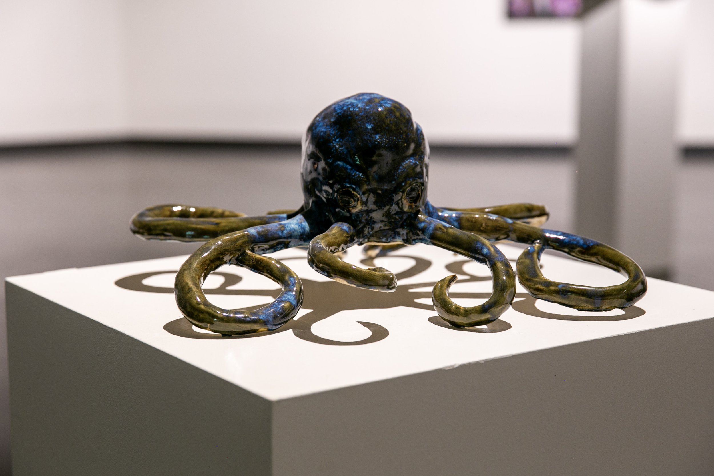 Madisen Cole,  Octopus , porcelain, JLCCA Award Winner (body of work)
