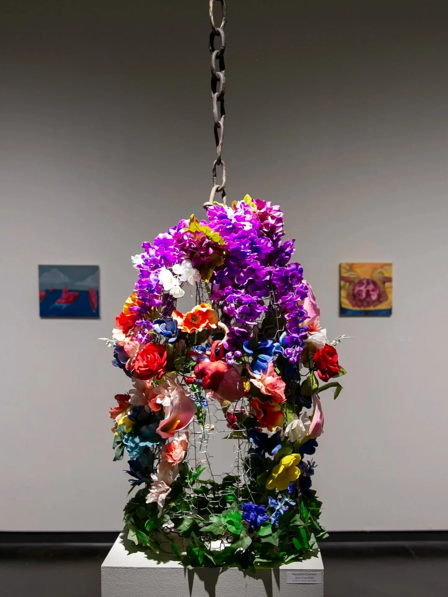 Meredith Charlton,  Grow from Grief , ceramic, metal, faux floral