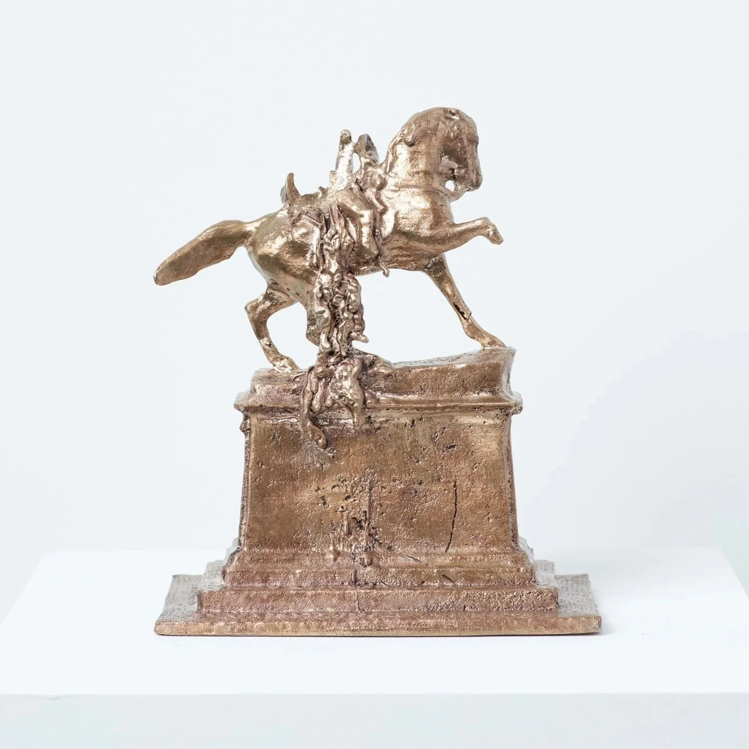 Sandy Williams IV,  The Wax Monument IV (Stuart) , 2022, wax sculpture,  8.25" x 7" x 4",  Roanoke College Permanent Collection, Purchased with the Art Acquisitions Fund