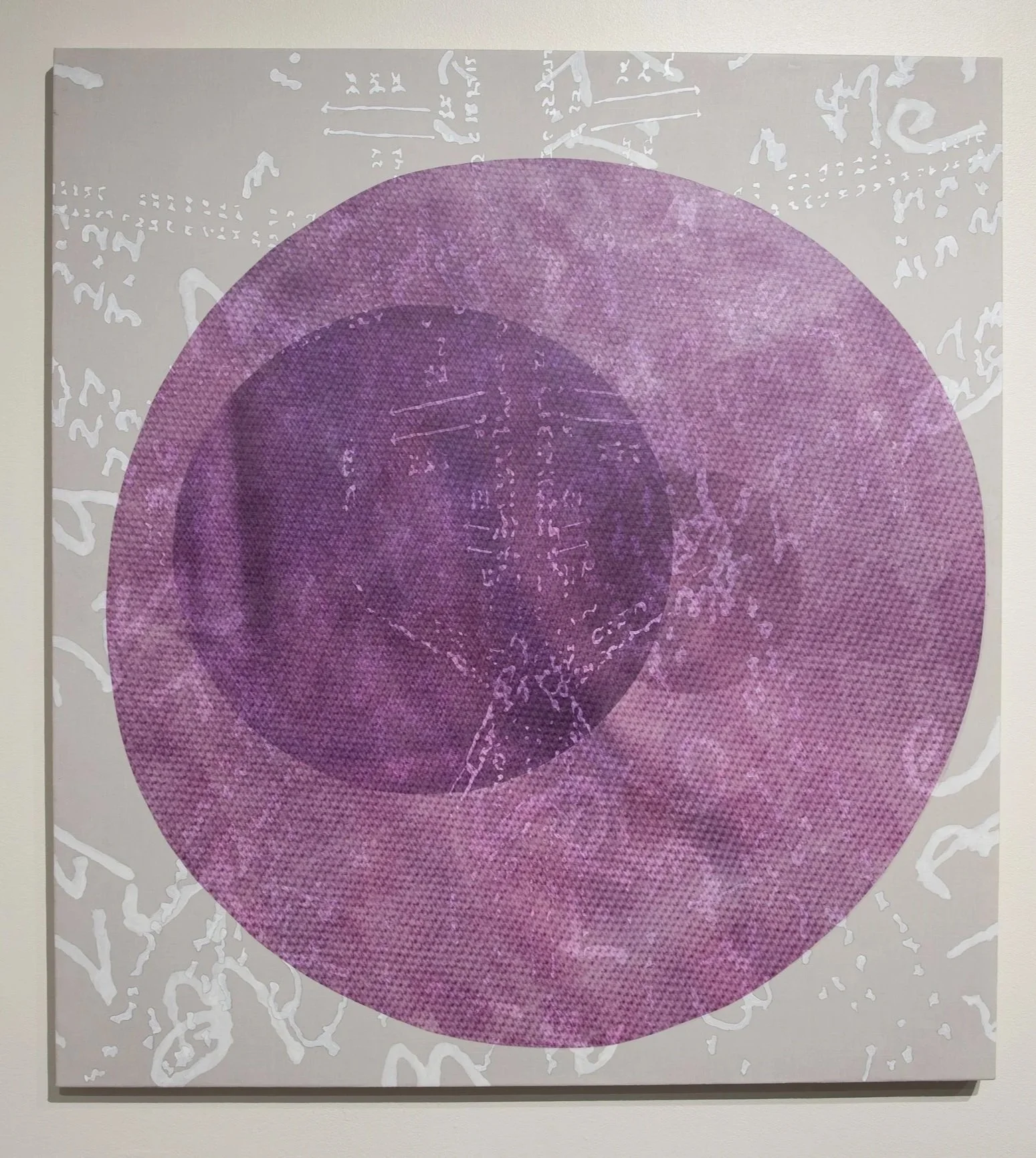 Annette Lawrence,  Triple Lavender , 2025, acrylic on linen

