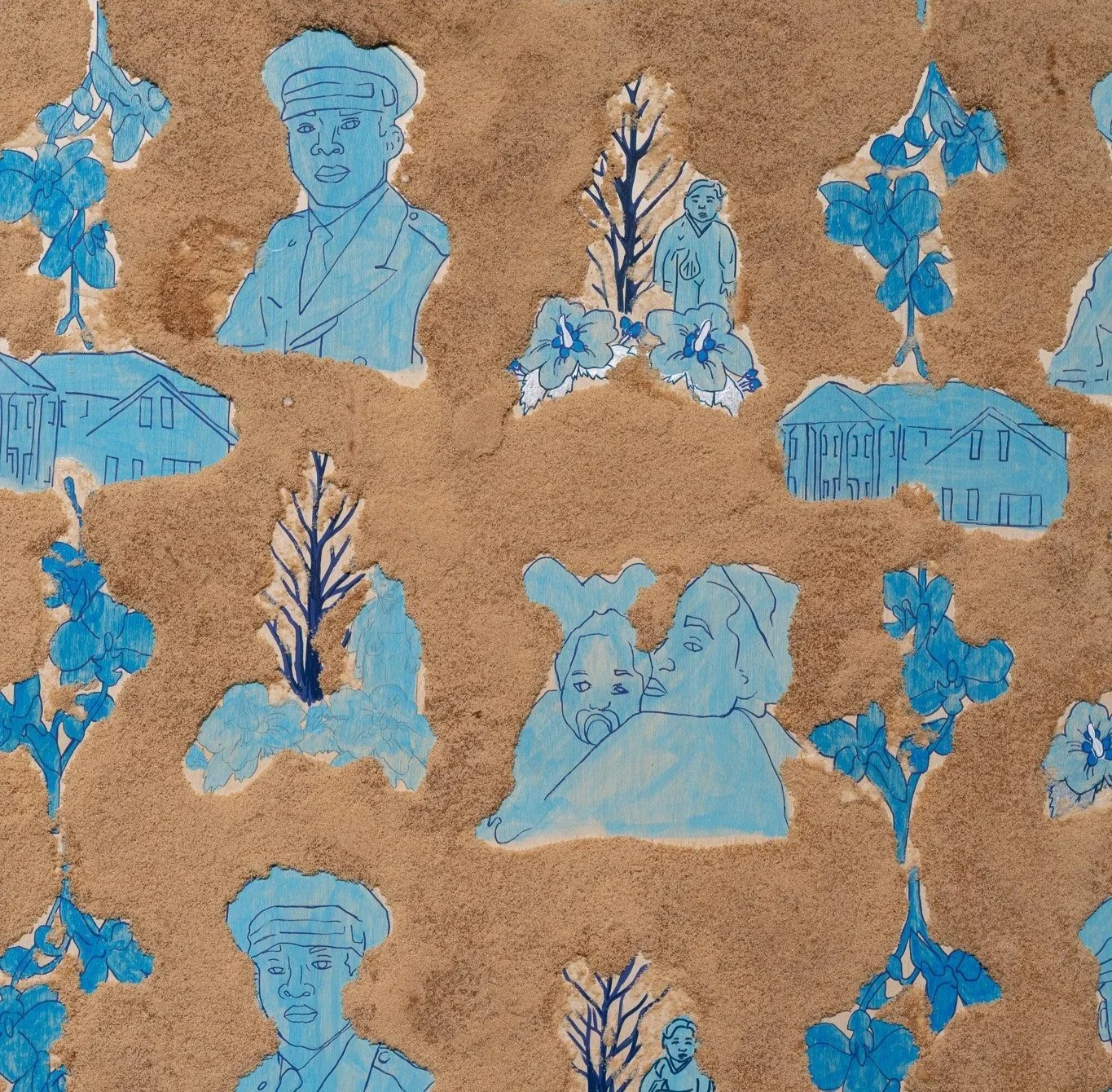 LaRissa Rogers,  Textures of Enfleshment (a silent viewer) [detail] , 2023