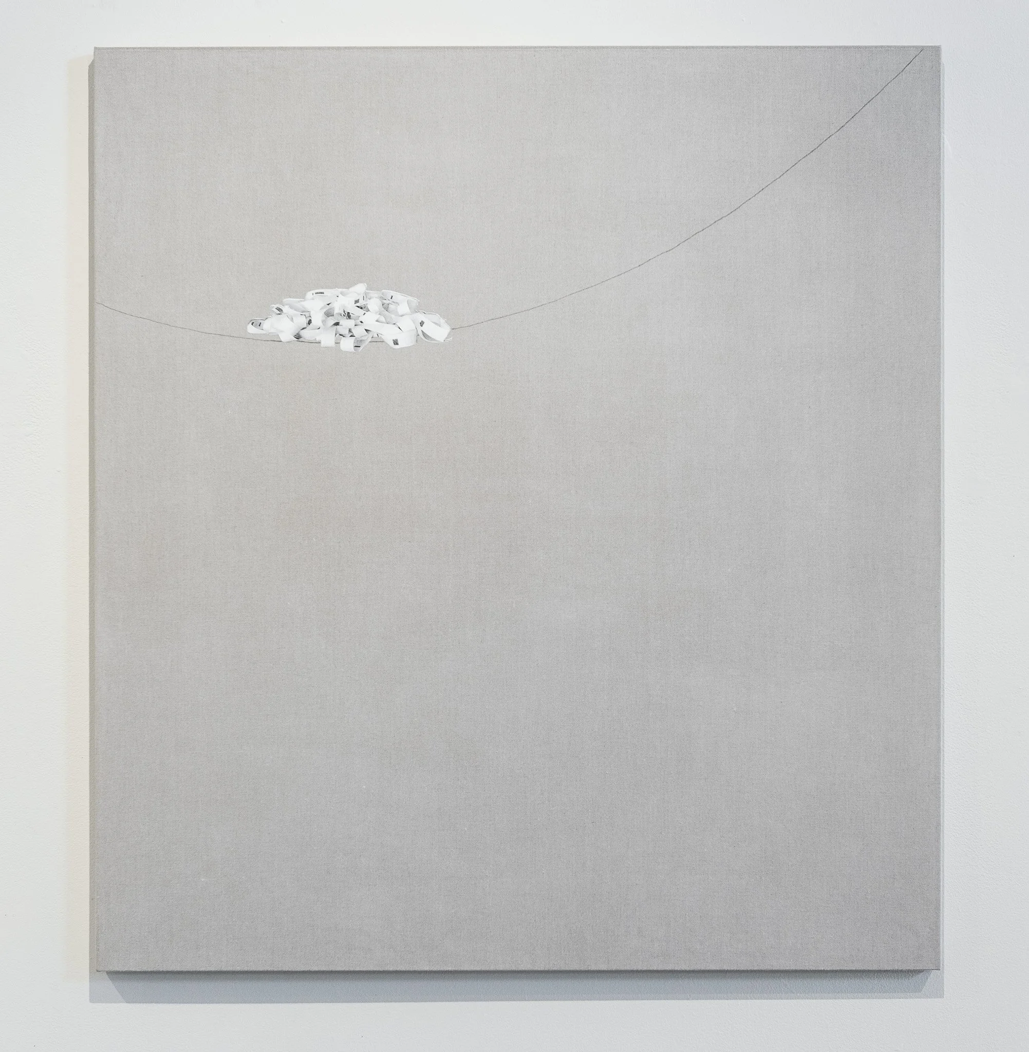 Annette Lawrence,  On The Line , 2019, acrylic on linen

