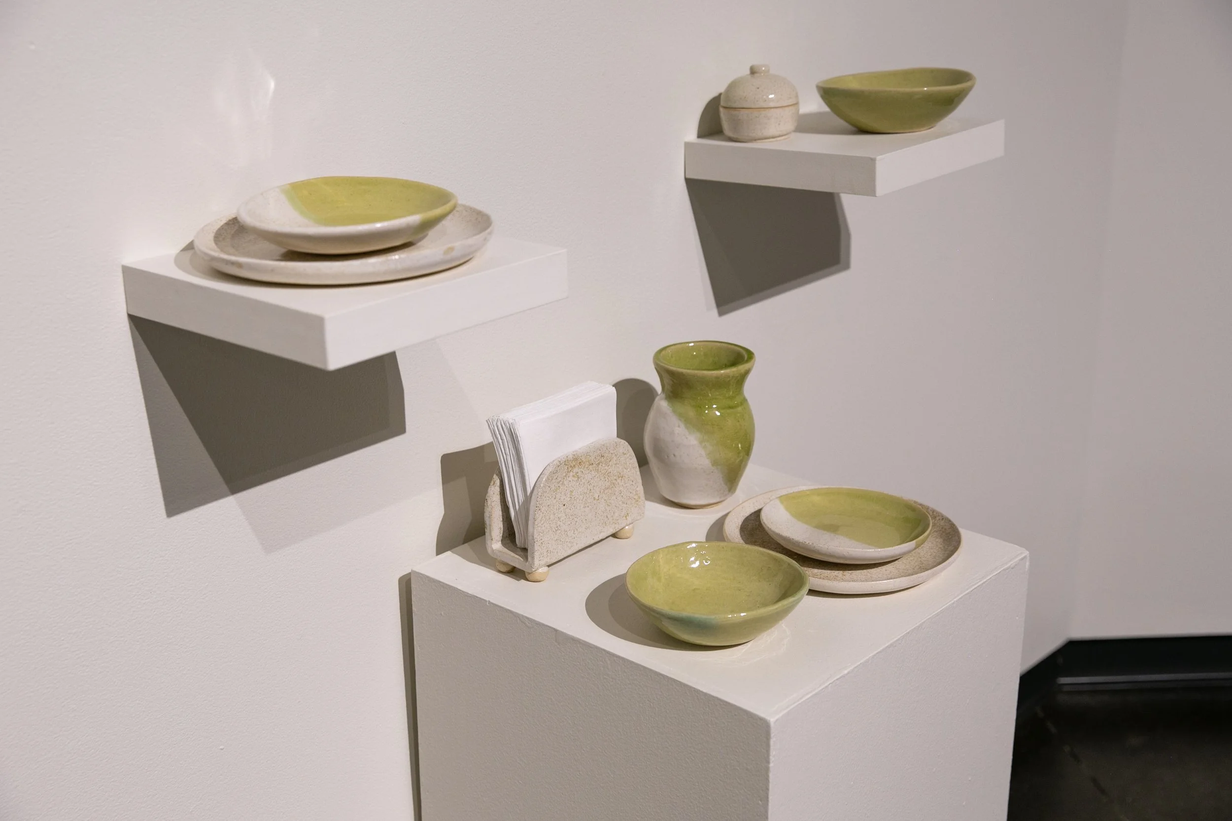 Brooklyn Rivera ,  Dinner 4 Two , ceramic, O.U.R. Award Winner (major)

