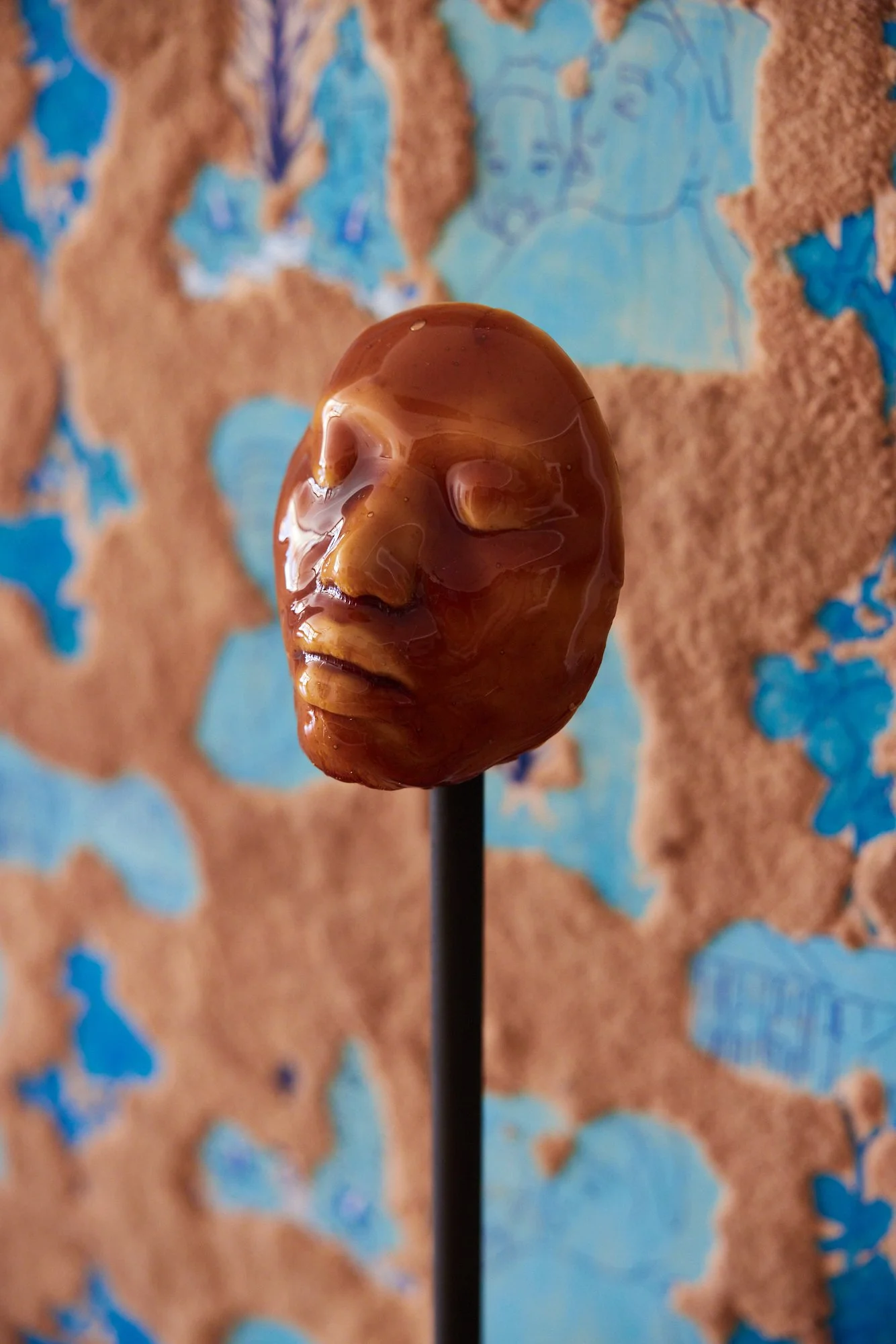 LaRissa Rogers,  Textures of Enfleshment (a silent viewer)  (detail), 2023, photo by Megan Hale, image courtesy of MCLA 51 Gallery
