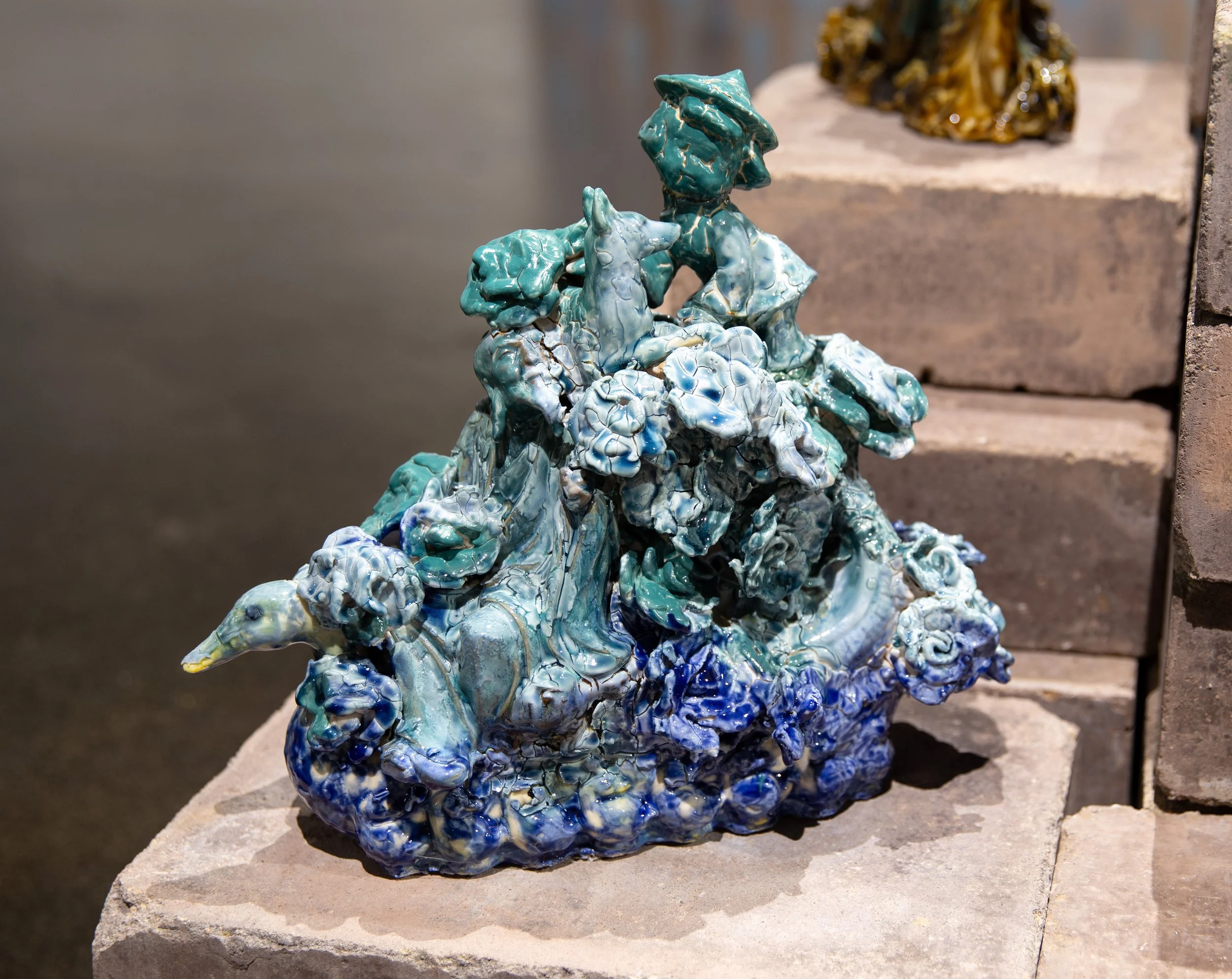 LaRissa Rogers,  Keloid (l) , 2023, porcelain, glaze