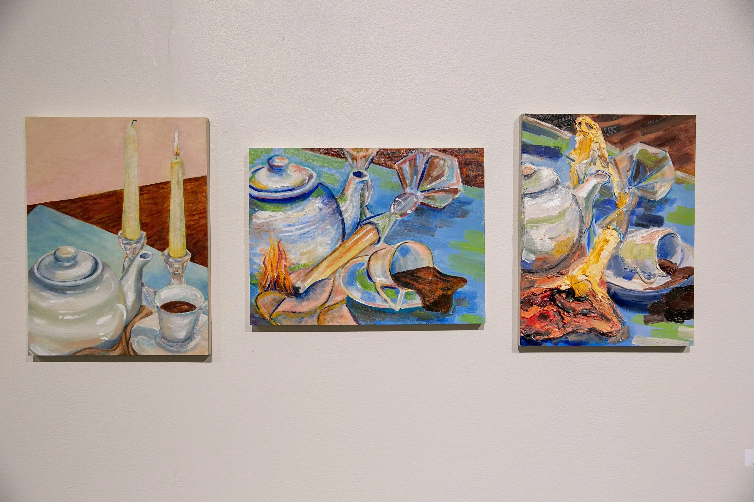 Eve Utzinger,  Entropy , oil on wooden board, O.U.R. Award Winner (minor)
