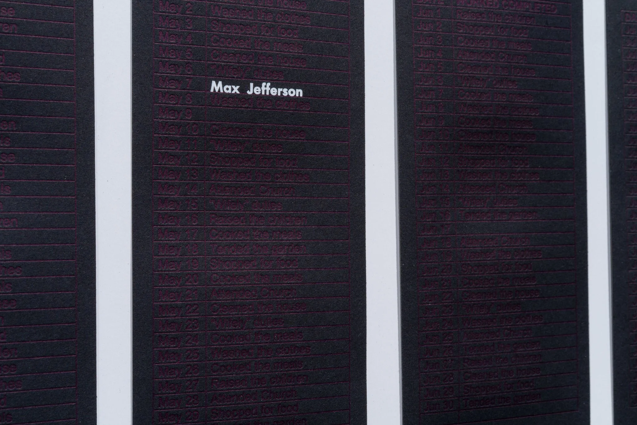 Veronica Jackson,  THAT'S POPS'S MONEY  (detail), 2018-2019