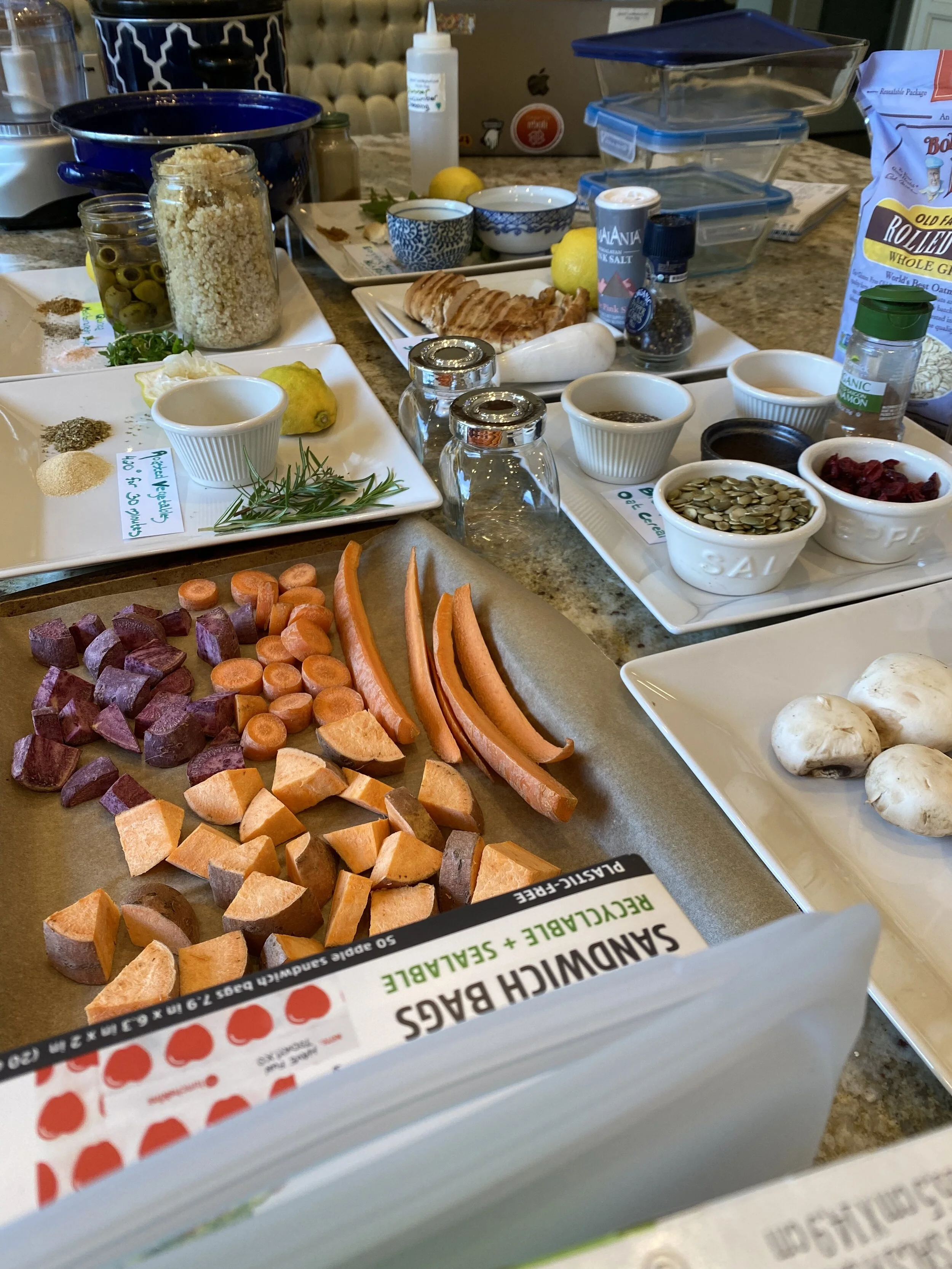 Once you prep your mise en place and cook for a few days life is simple