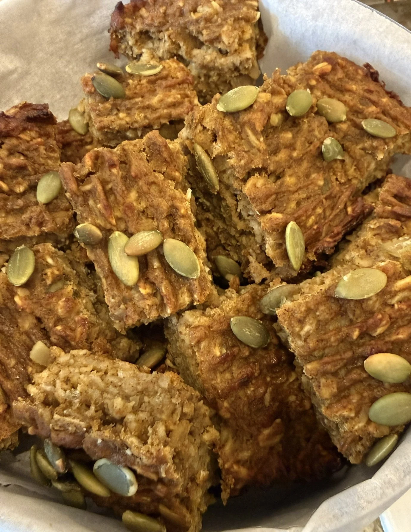 Pumpkin Oat Squares