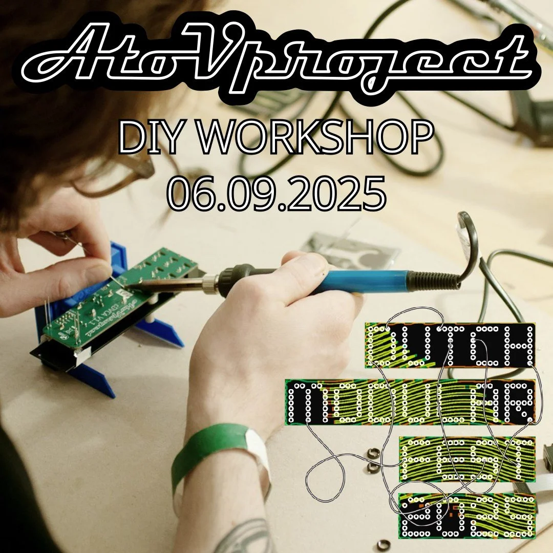 @atovproject DIY workshop at @dutchmodularfest! Once again we'll be hosting a workshop where you can build one or more or our modules. 
Come and hang out with use and get yourself a cool module for a discounted price!

#synth #synthdiy #eurorack #eur
