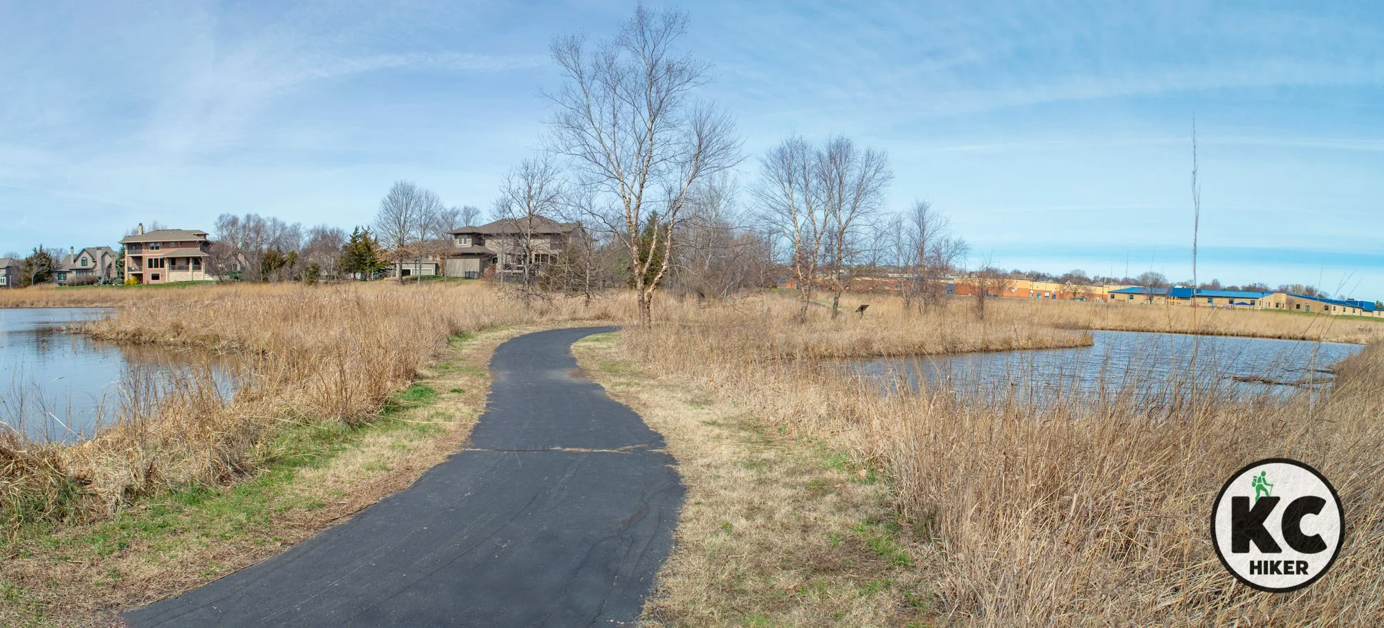 The Blue River Streamway Trail in Overland Park, Kansas