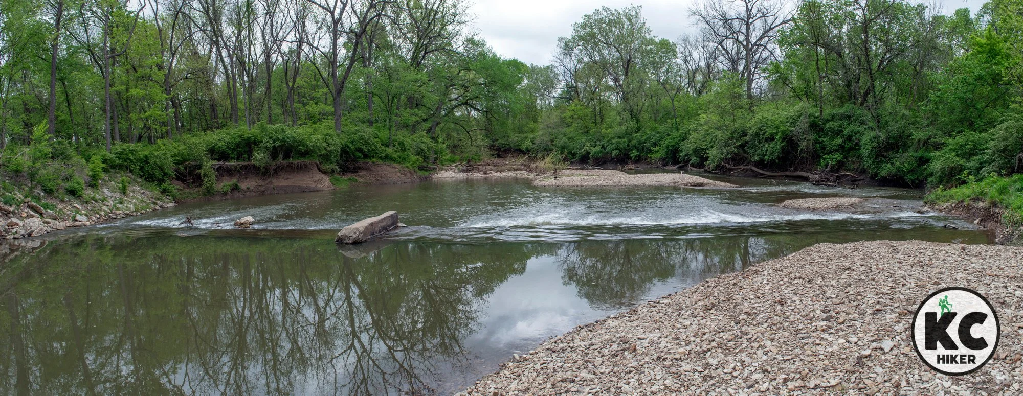 The Blue River Parkway Single-Track Trail in South Kansas City, Mo.