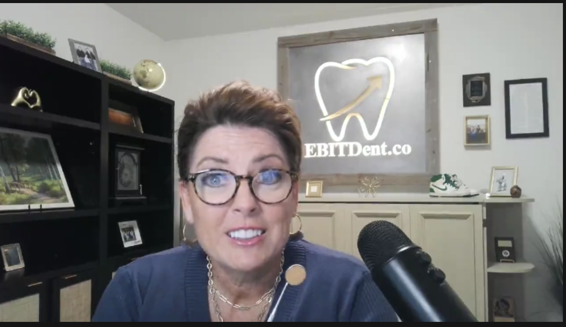 Kristie Kapp on a video call in her office