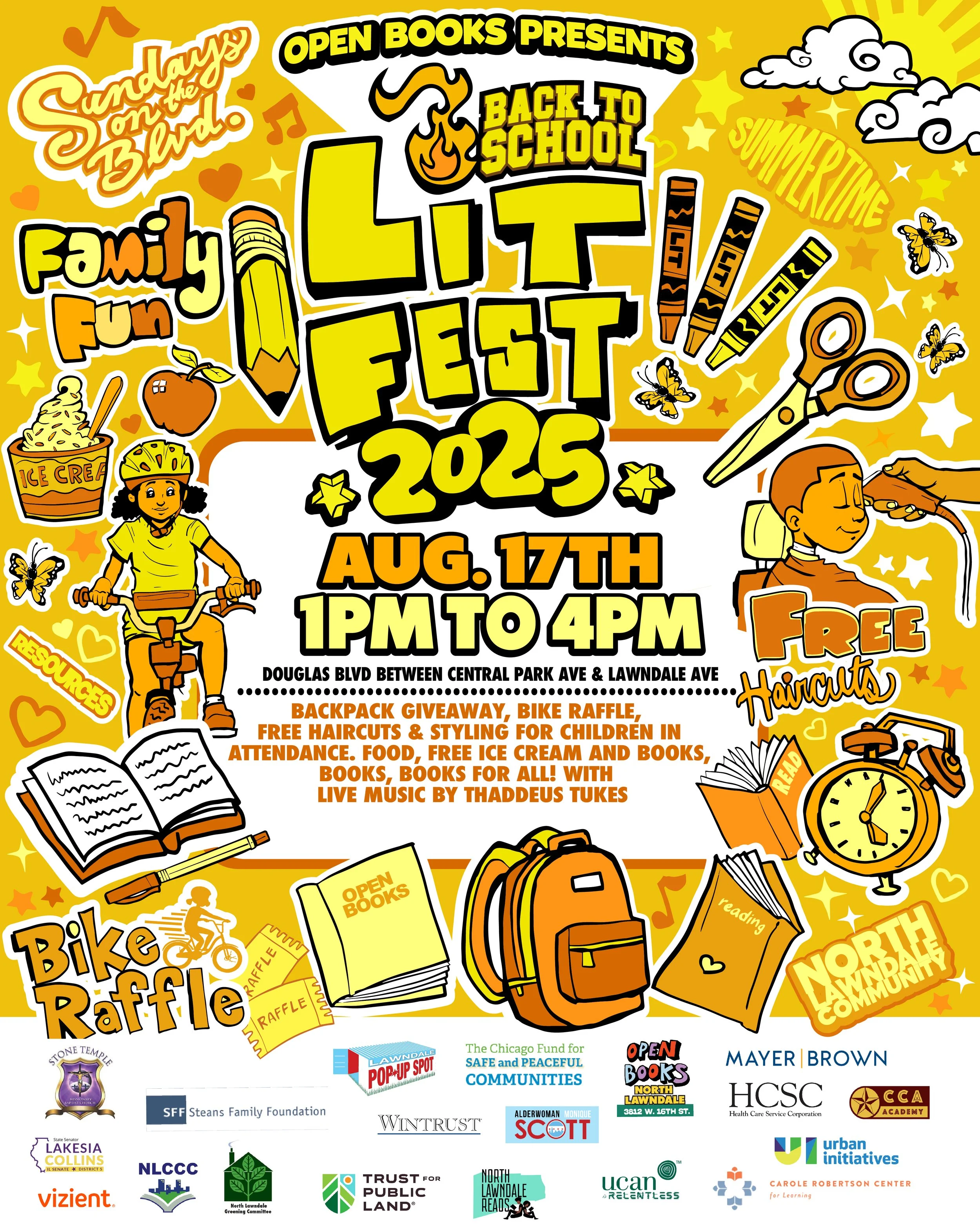 Sundays on the Boulevard: 5th annual Back to School Lit Fest