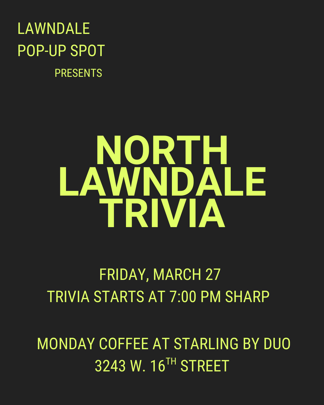 Lawndale Trivia Night