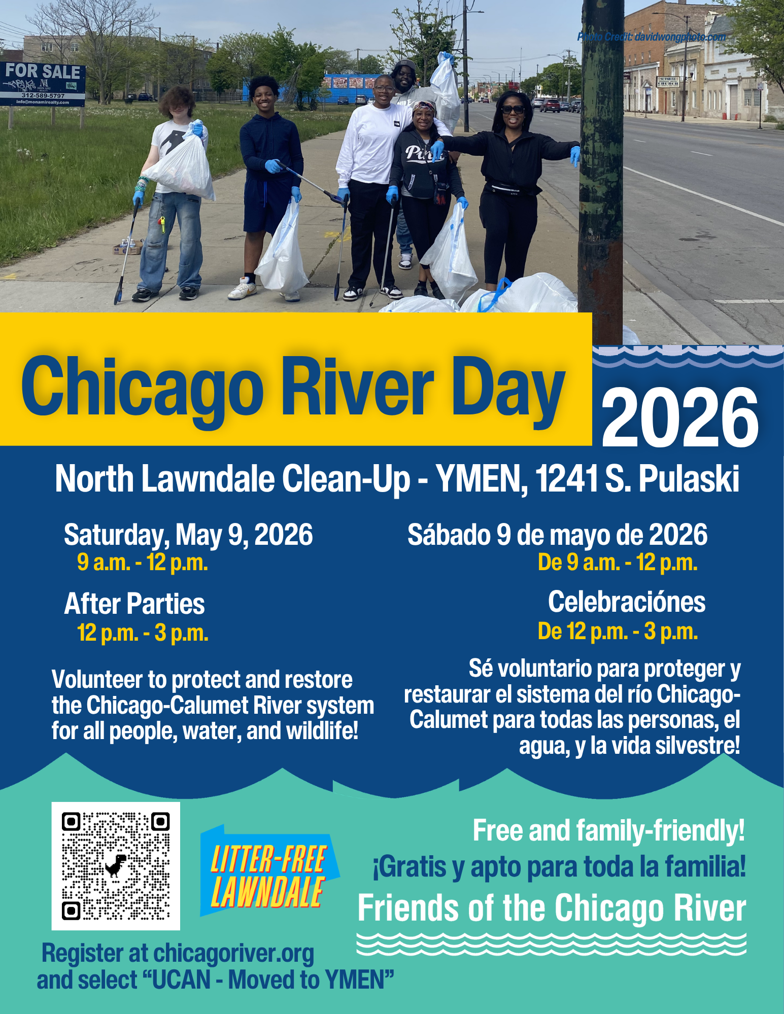 Chicago River Day community clean-up