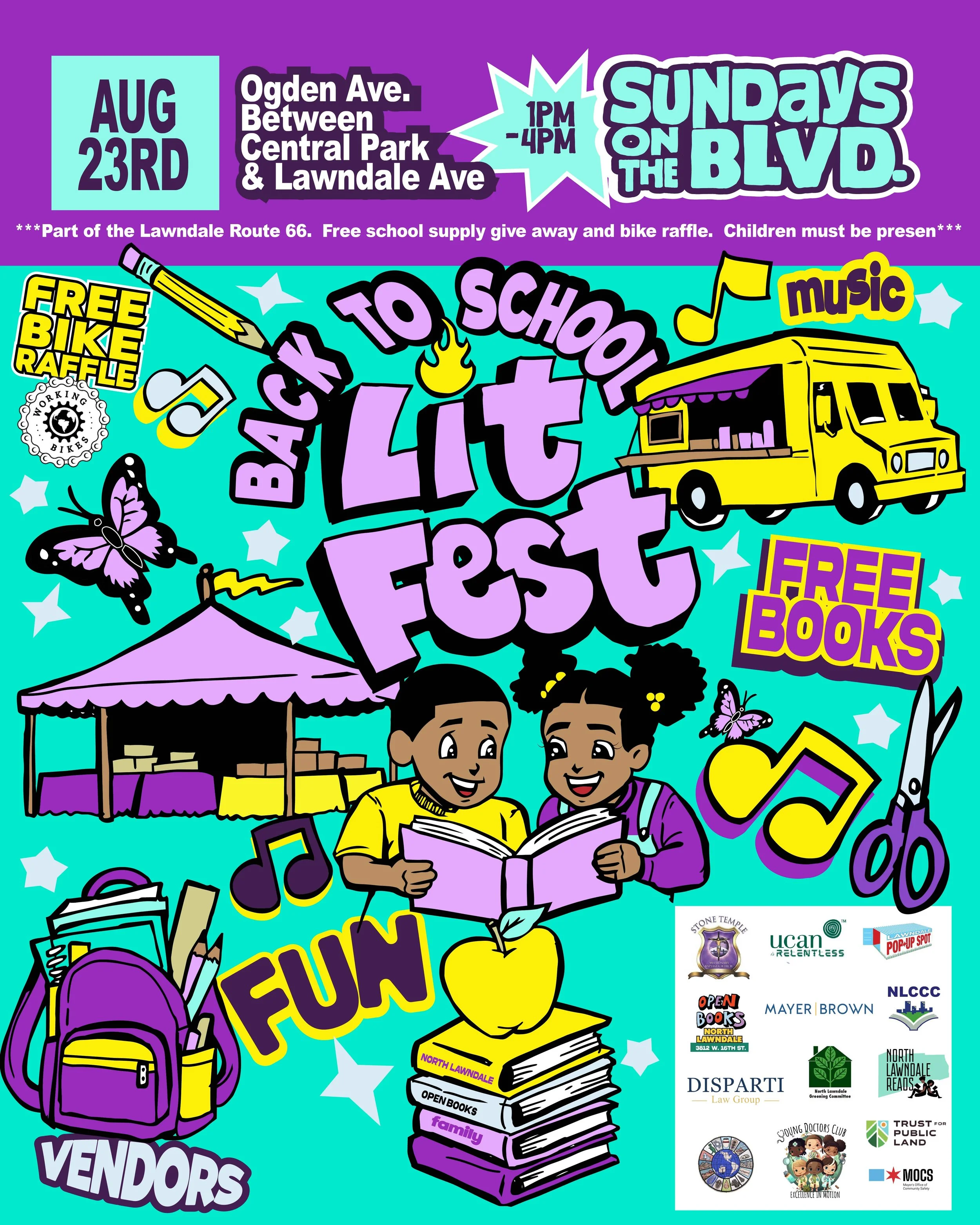 Sundays on the Boulevard: Back to School Lit Fest