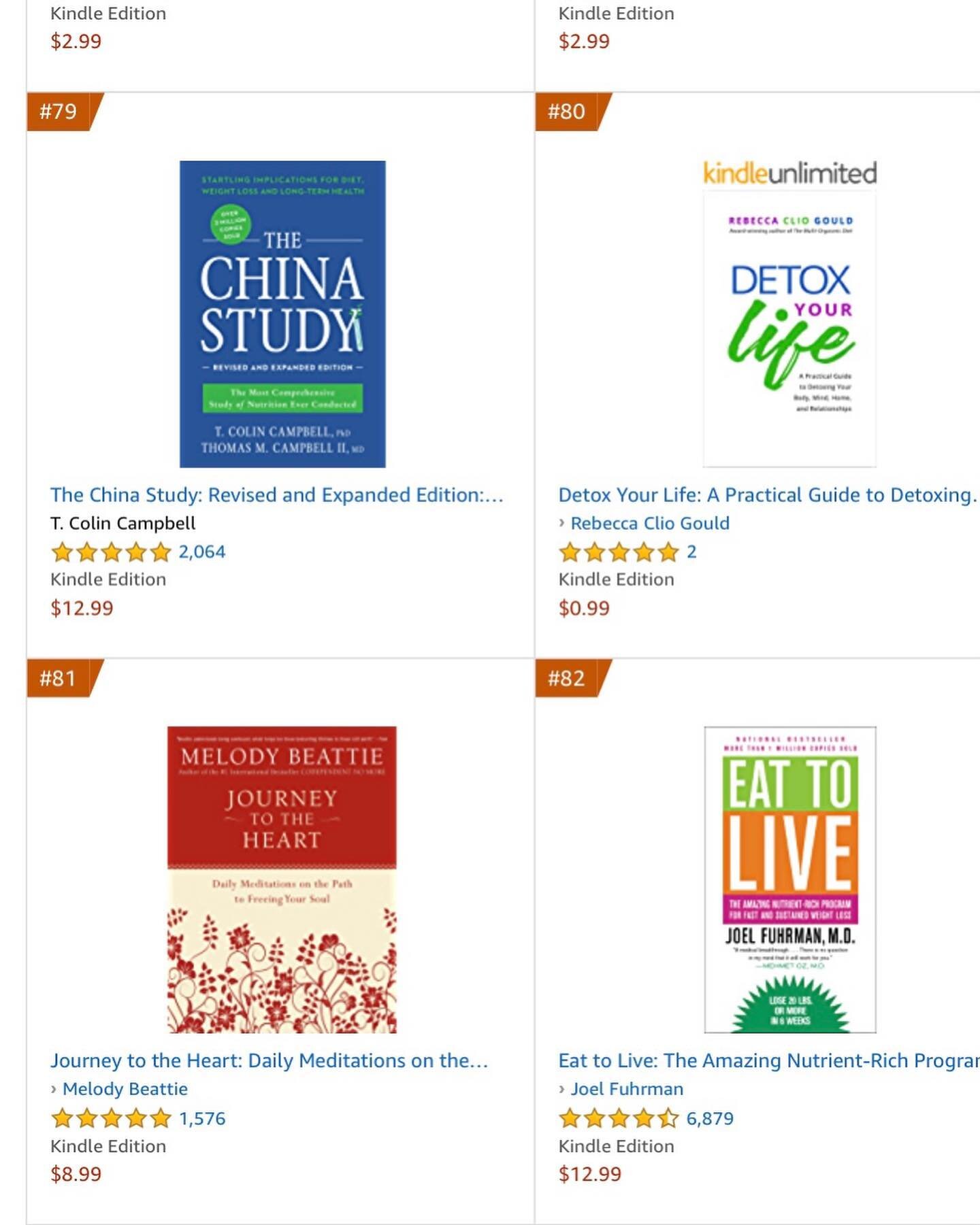Woo hoo! Detox Your Life is on the best seller list. # 80 in the Healthy Living category on Amazon! 🥳 Honestly, when I was writing this book and publishing it, I didn&rsquo;t really care about it getting into the top 100 in any category. But it&rsqu