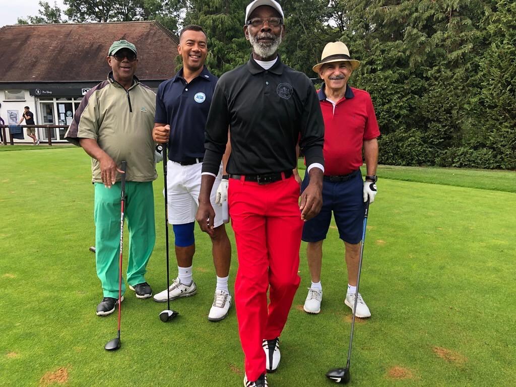 Yes, styling and playing... we see you!  ACGA Major @West Herts Sept 2022 #blackgolfers #acga #blackbritishgolfers #diversity #golf #London #afrocaribbean