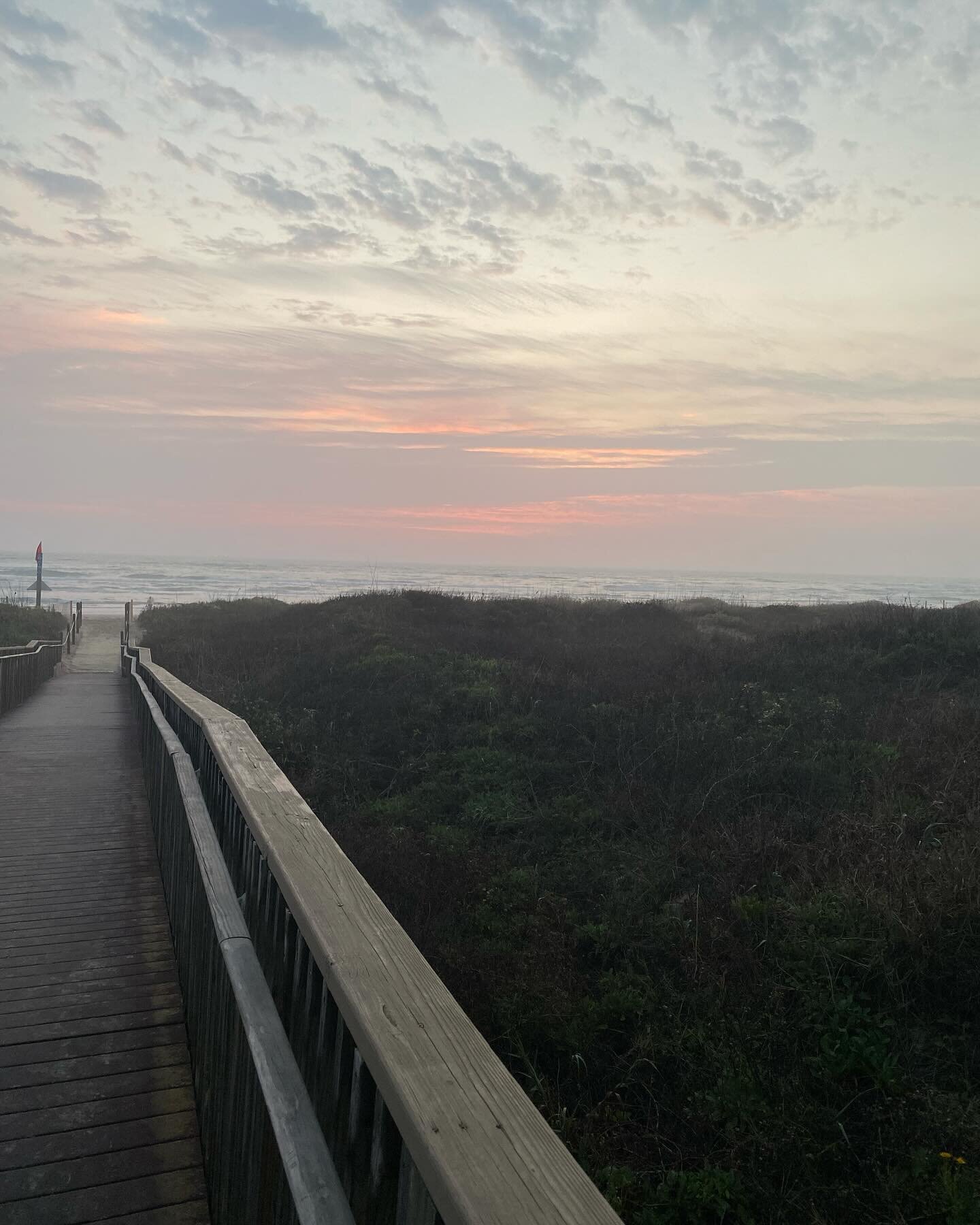 I&rsquo;m in South Padre for a long weekend with friends and I snuck out this morning to see the sunrise. And by snuck out I mean in my pjs with a sweatshirt and jacket. Bed head and all. 😄 Glad I didn&rsquo;t miss it though, of course the pics don&
