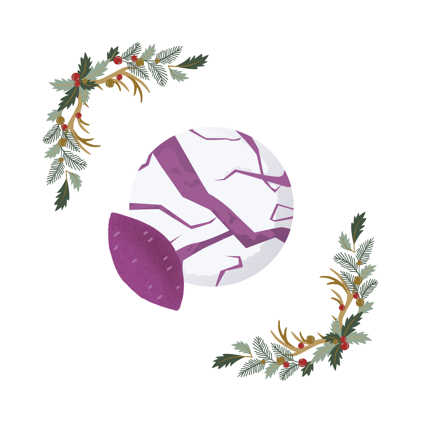 Ube Crinkle Cookie