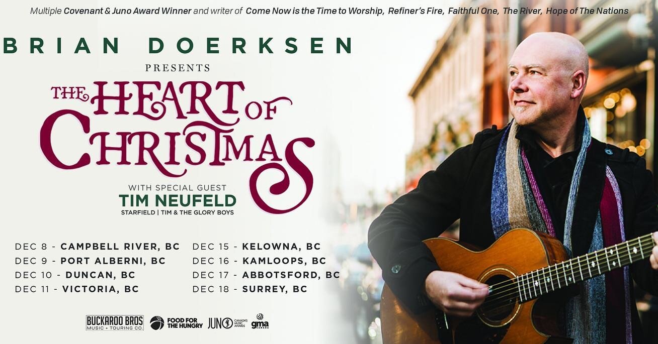 It&rsquo;s 7 days to the first concert of our Christmas Tour 2022.  Go to briandoerksen.com for tickets.  Looking forward to seeing you!