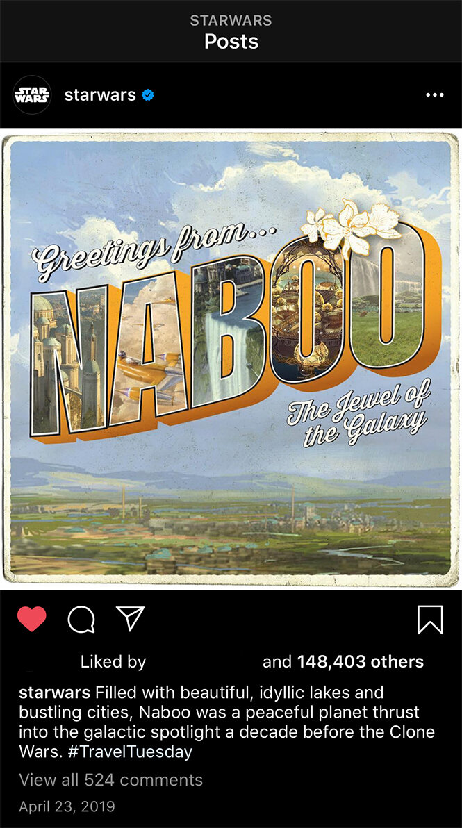 Naboo Postcard