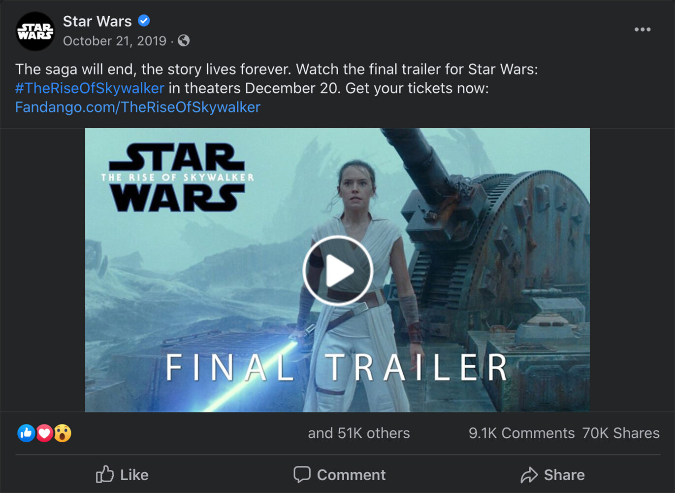 Star Wars: The Rise of Skywalker Final Trailer