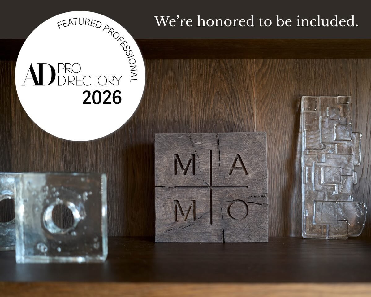 A meaningful moment for our team.

We&rsquo;re honored to be named to the AD PRO Directory 2026.

Grateful to be included among such an inspiring group of designers, and to continue creating spaces that feel lasting, grounded and connected to place.
