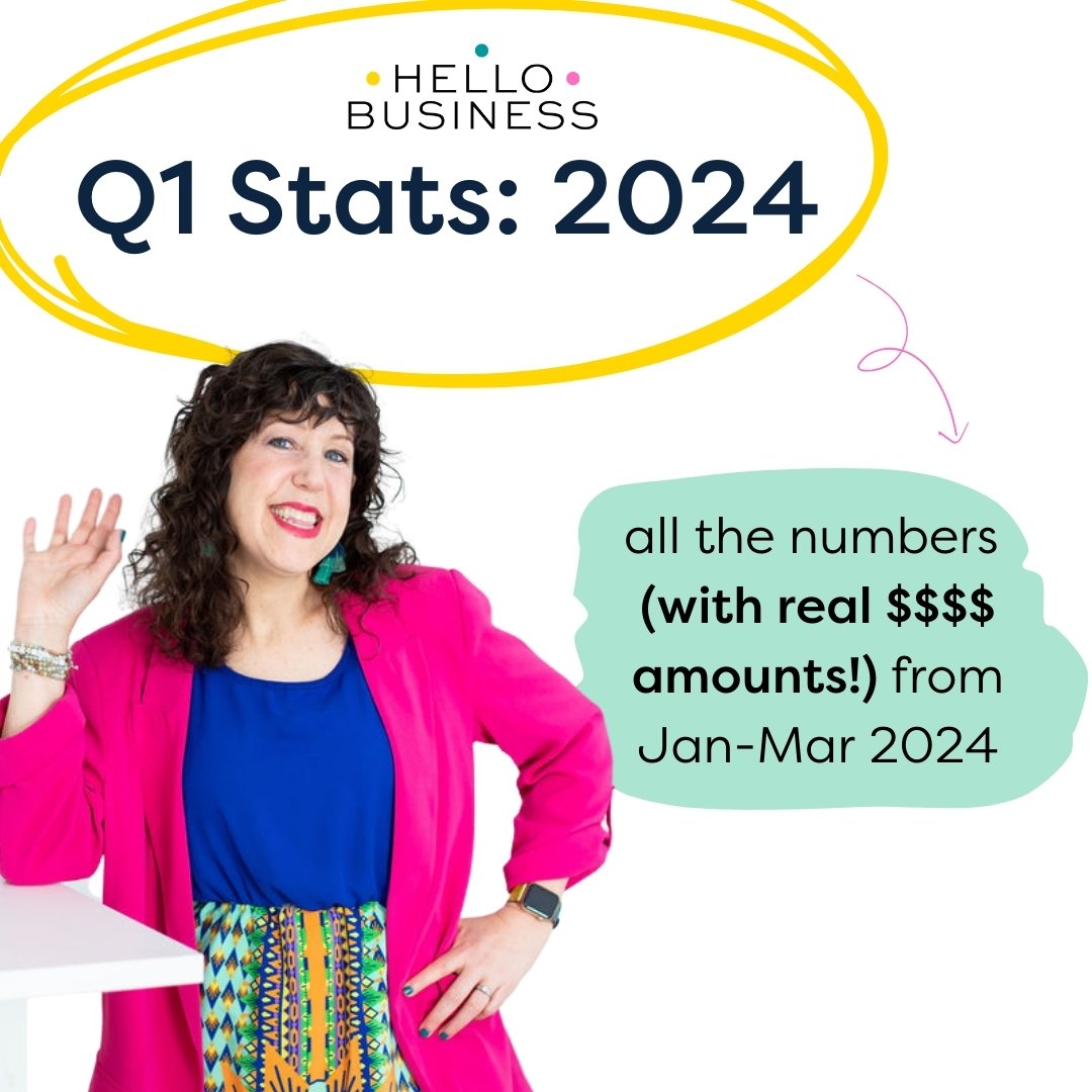 OK sure let's just keep sharing my numbers, I feel great, this isn't scary at all #oppositeday 🫣

OK fine it is totally scary but also worthwhile - especially when the biz coaches who mostly share numbers are ones who amplify the I-made-six-figures-