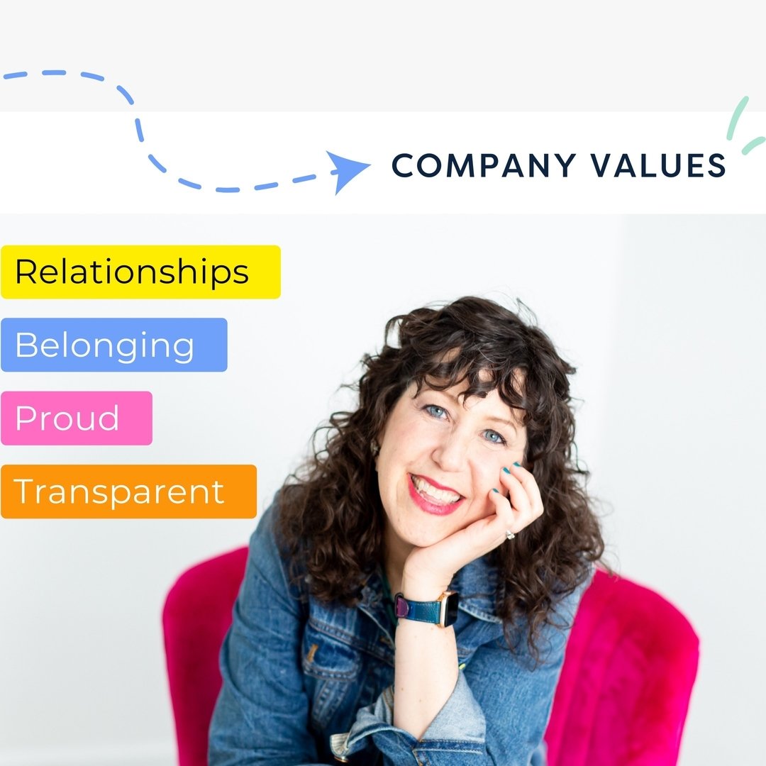 Wondering what's at the heart of Hello Business? It's the businesses core values! Here's what drives me every single day:

💖 Relationships: I selfishly do this work because I'm a relationship builder. I believe in the power of genuine connections. F