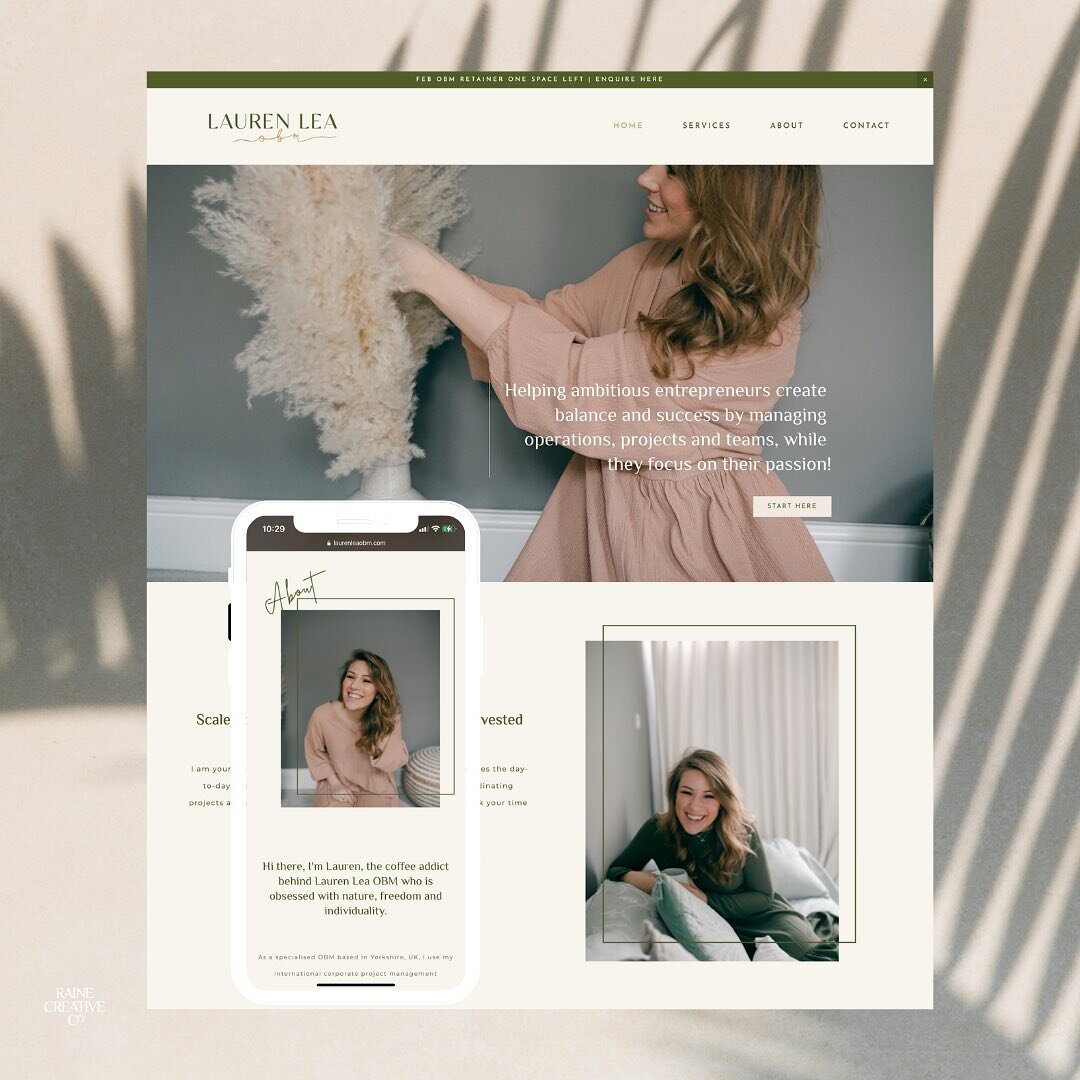 It&rsquo;s website launch day for this lovely gal 🖥🥳

I am so excited to show Lauren&rsquo;s website that we wrapped up in January!

It was such a pleasure to partner with her as we levelled up her brand. Watching her flourish and be so confident n