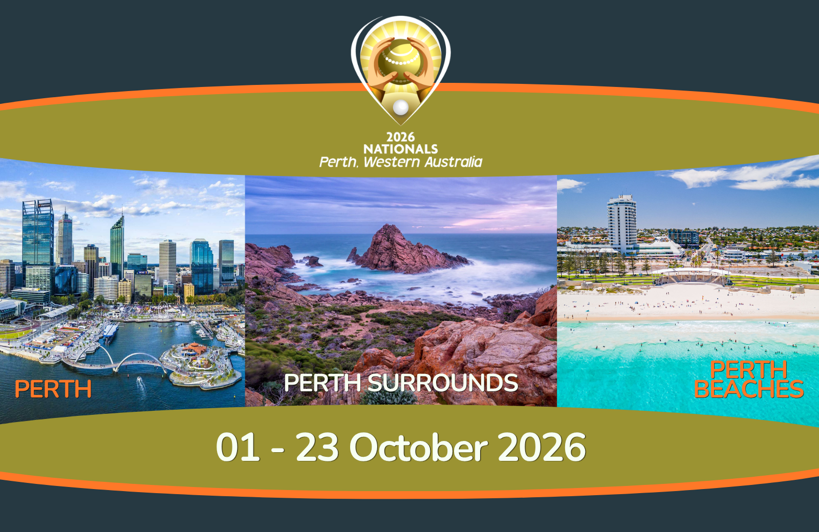 An image containing pictures of Western Australia advertising holidays to the area