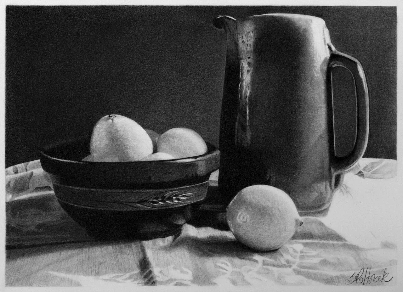 2016 – Lemons / Graphite pencil, 8” x 10” / SOLD