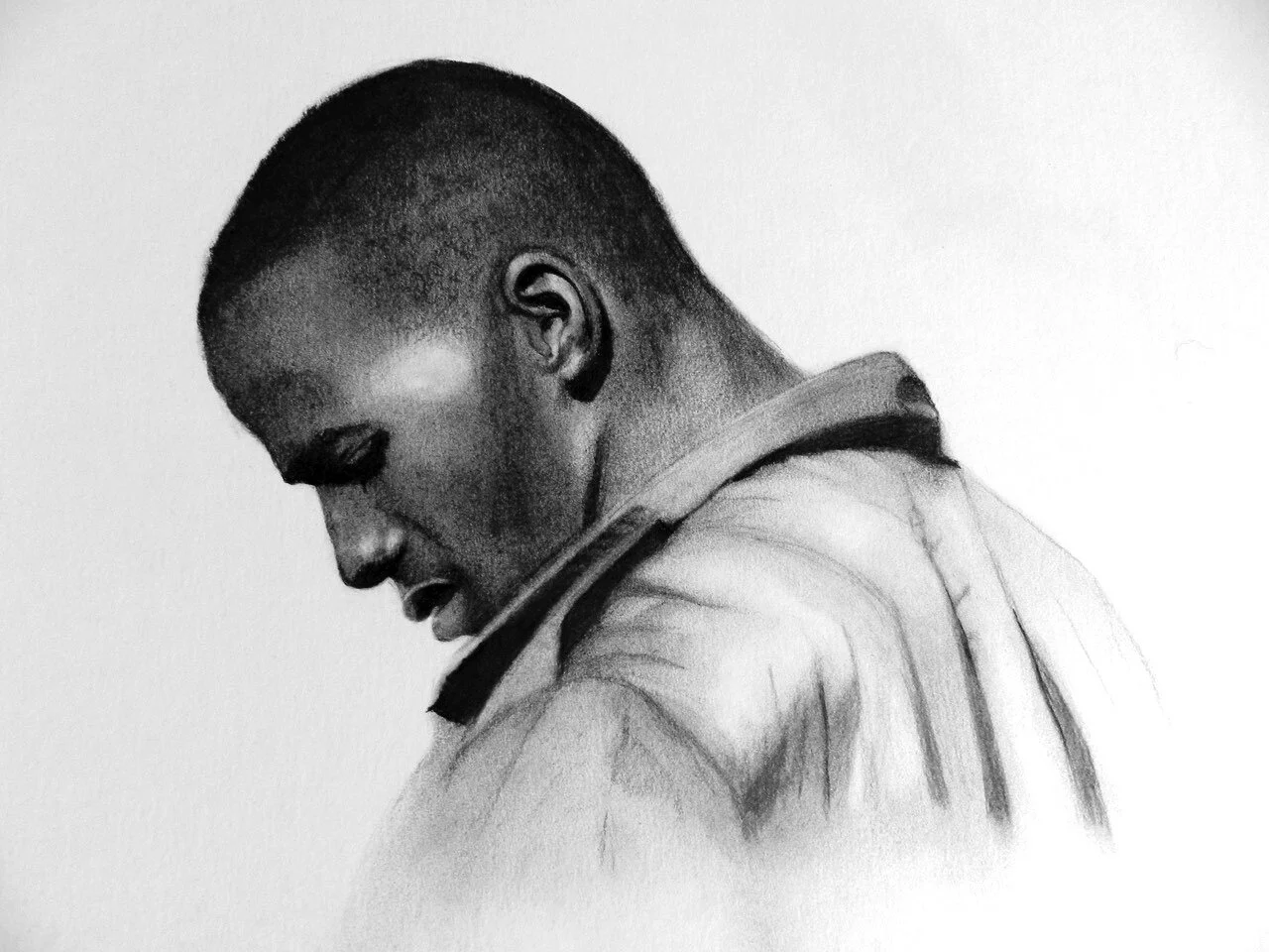 2016 – Pescador (Cuba) / Charcoal, 8” x 10” / SOLD