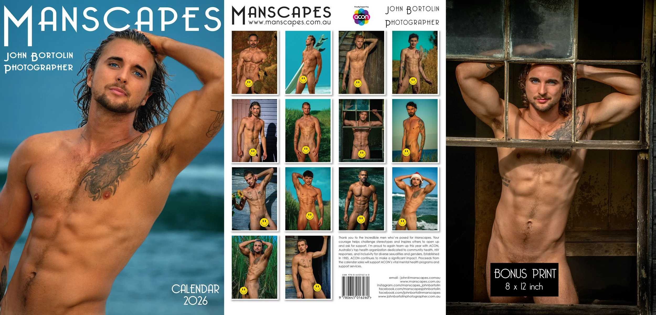 MANSCAPES 2026 JERONIMO CALENDAR COVER PRE SALES + FREE BONUS 8 x 12" PRINT OF JERONIMO