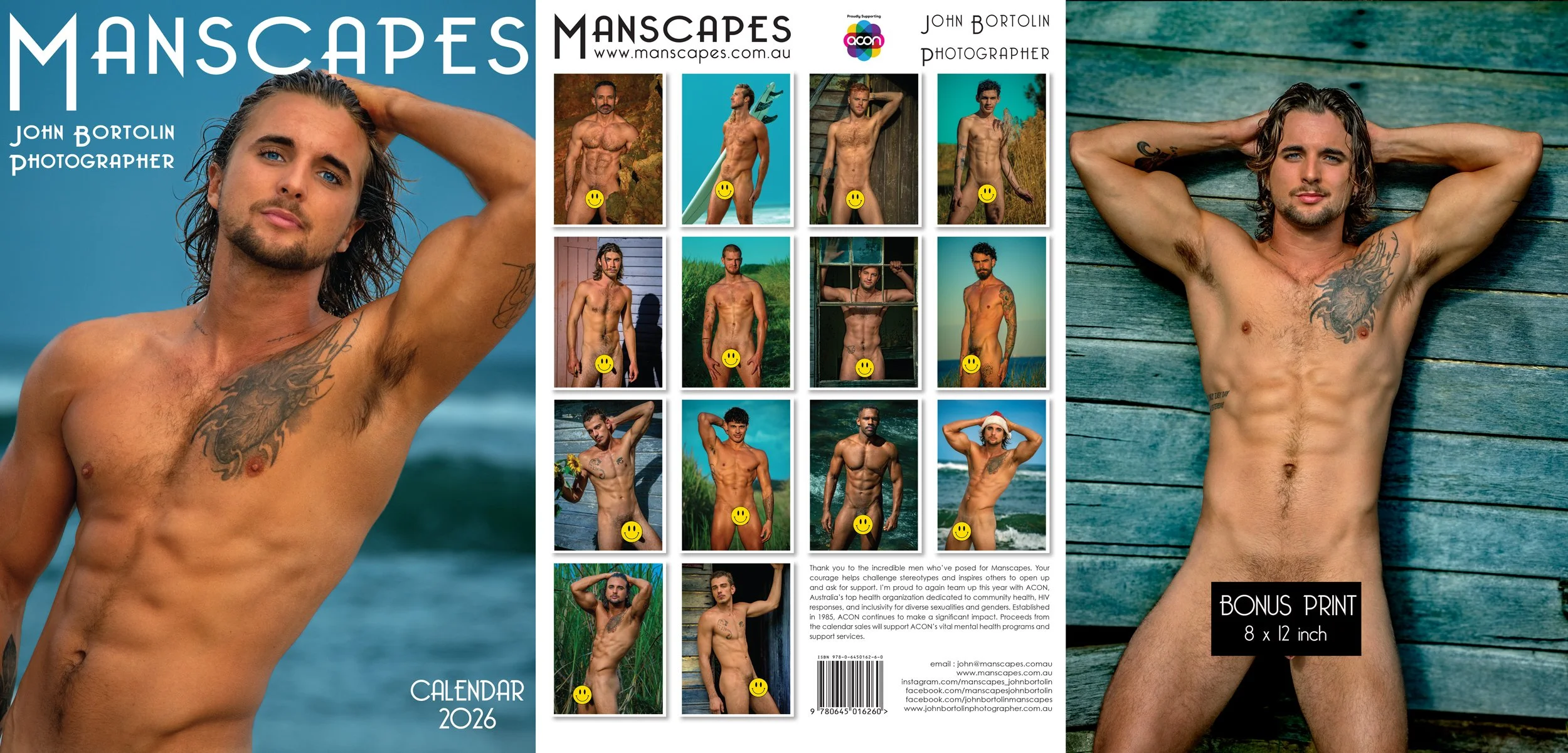 MANSCAPES 2026 JERONIMO CALENDAR COVER - WITH BONUS 8 X 12