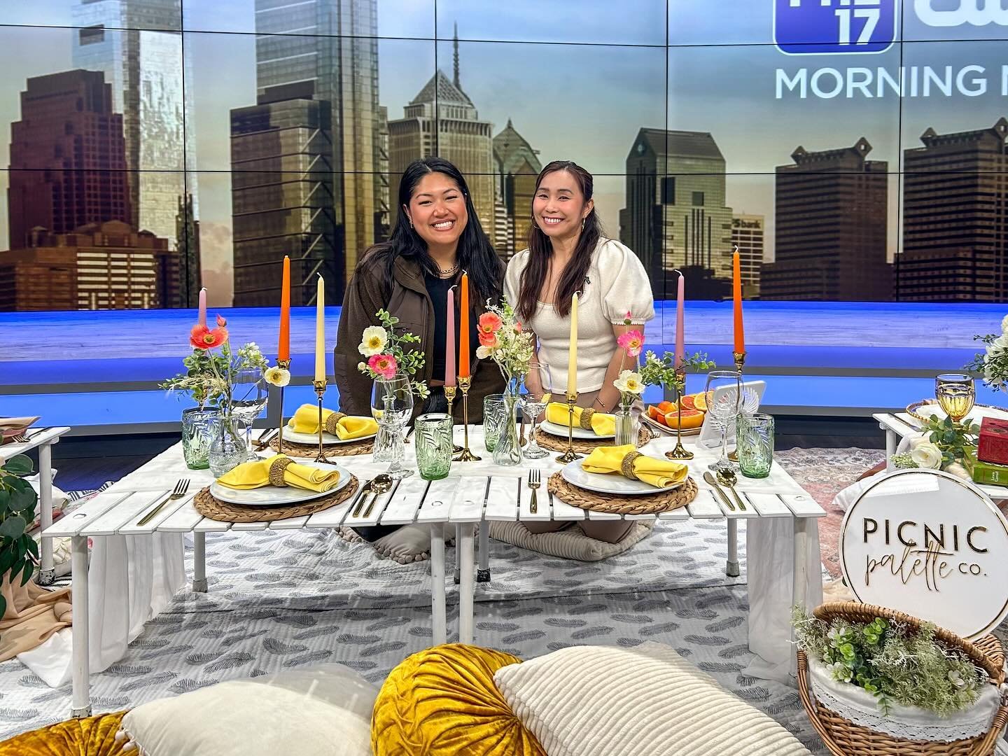 Happy National Picnic Day! 🧺✨ Picnic Palette Co. got a special feature on @phl17 today! 📺 Huge thanks to @jenlewishallphl17 for the opportunity &amp; for being the ultimate hype woman, and @monicaphl17 for making me feel at ease during the intervie