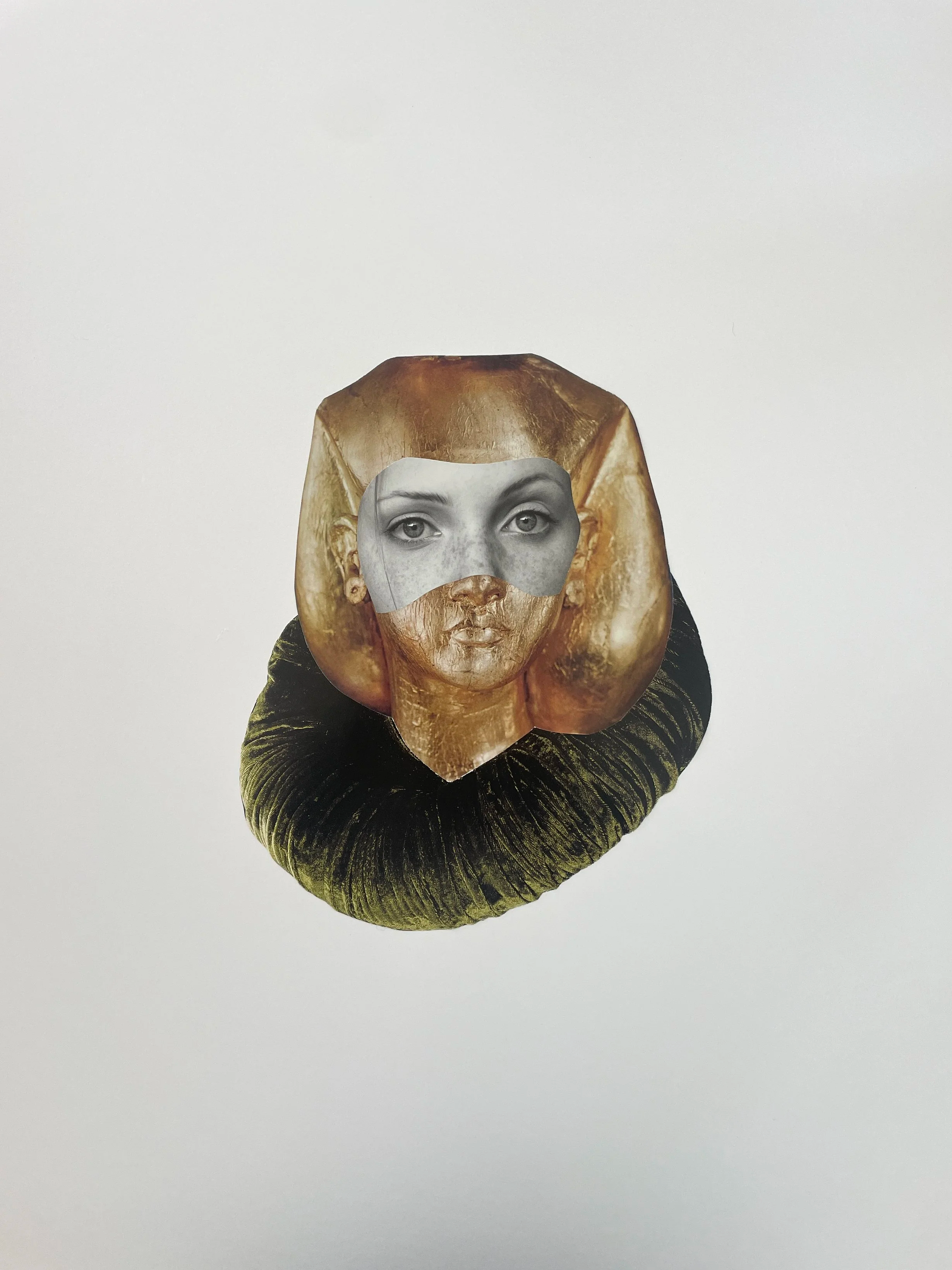 Youth, collage on paper, 18 x 24 inches.