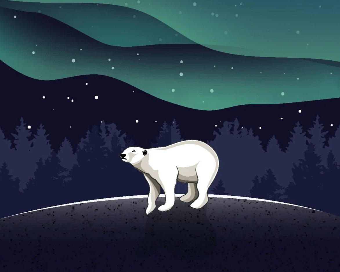 Polar Bear Vector Illustration